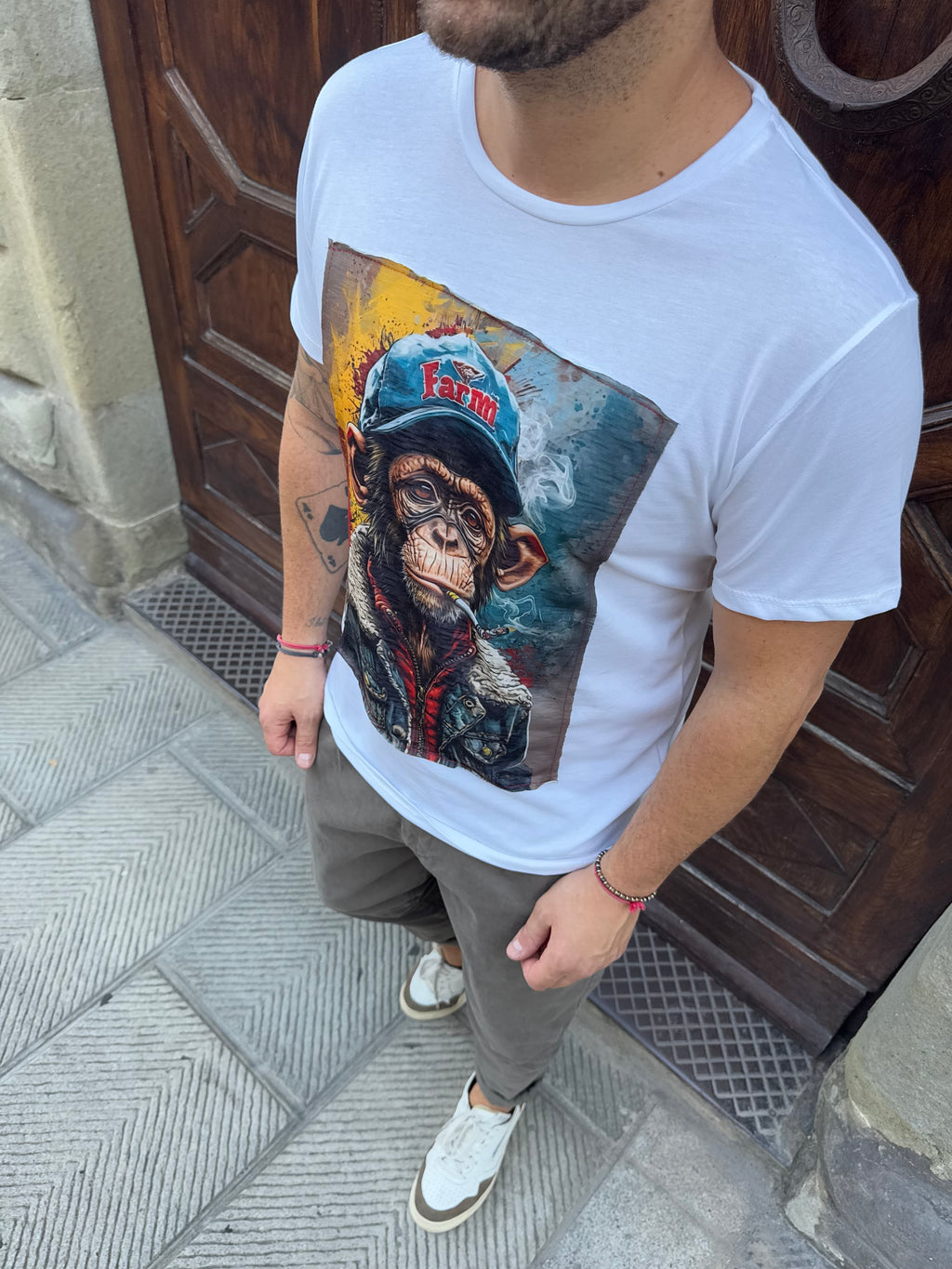 T-Shirt Monkey smoke