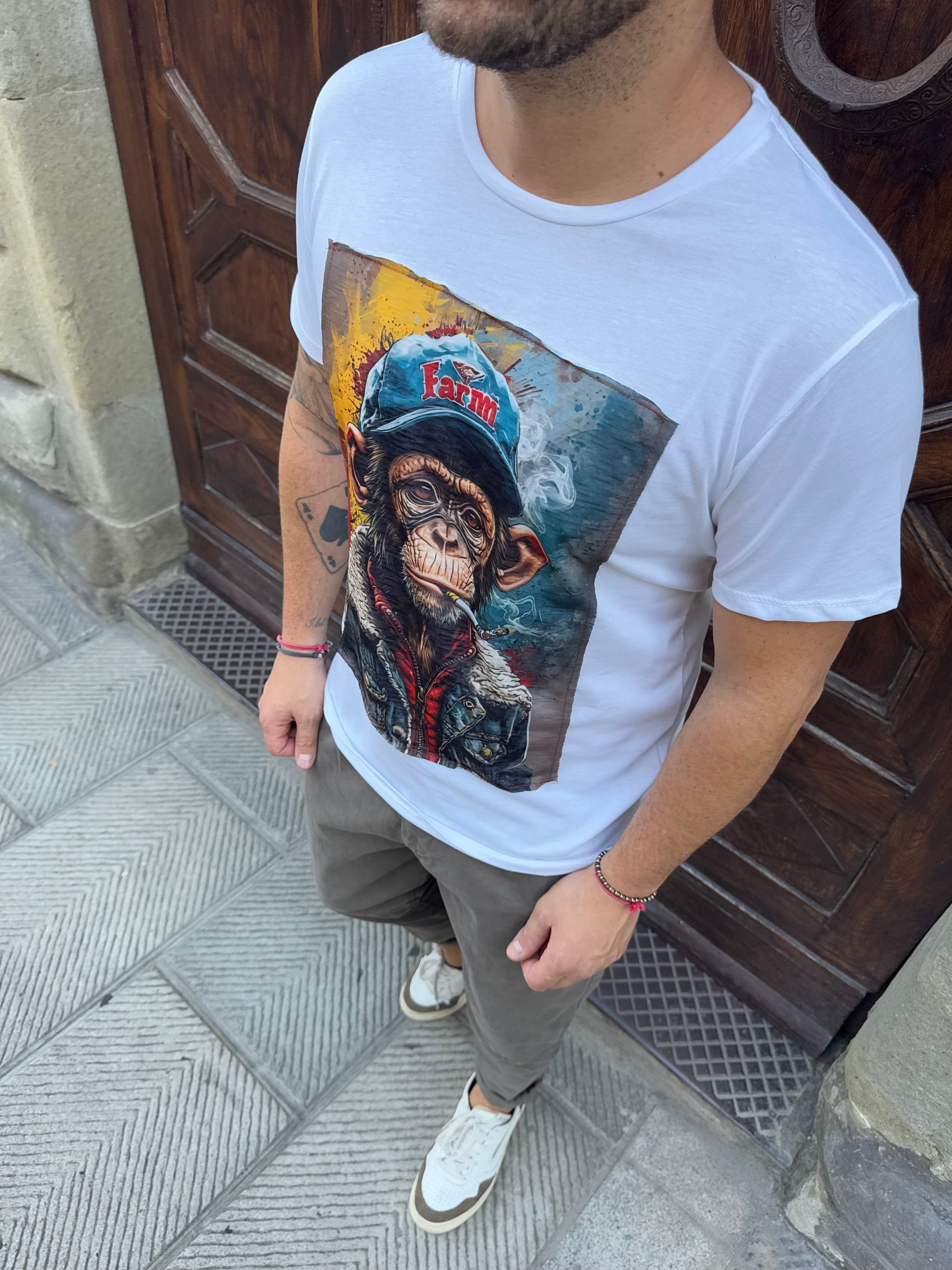 T-Shirt Monkey smoke