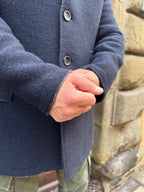 Cappotto James Blu lana cotta