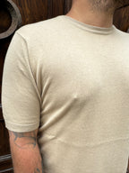 T-Shirt in filo di cotone di Hamaki-Ho beige