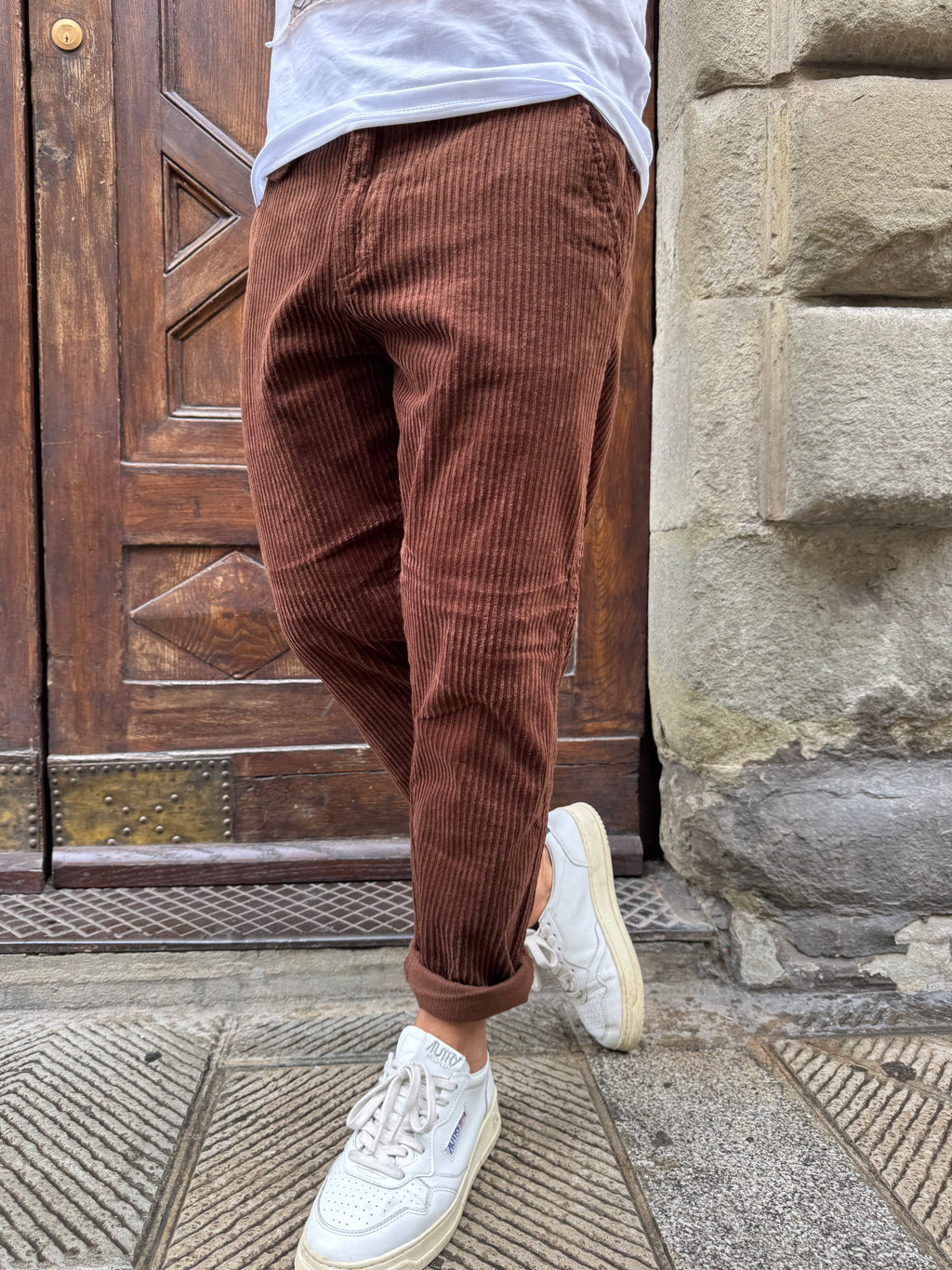 Pantalone Velluto Rocciatore di Telamira cioccolato