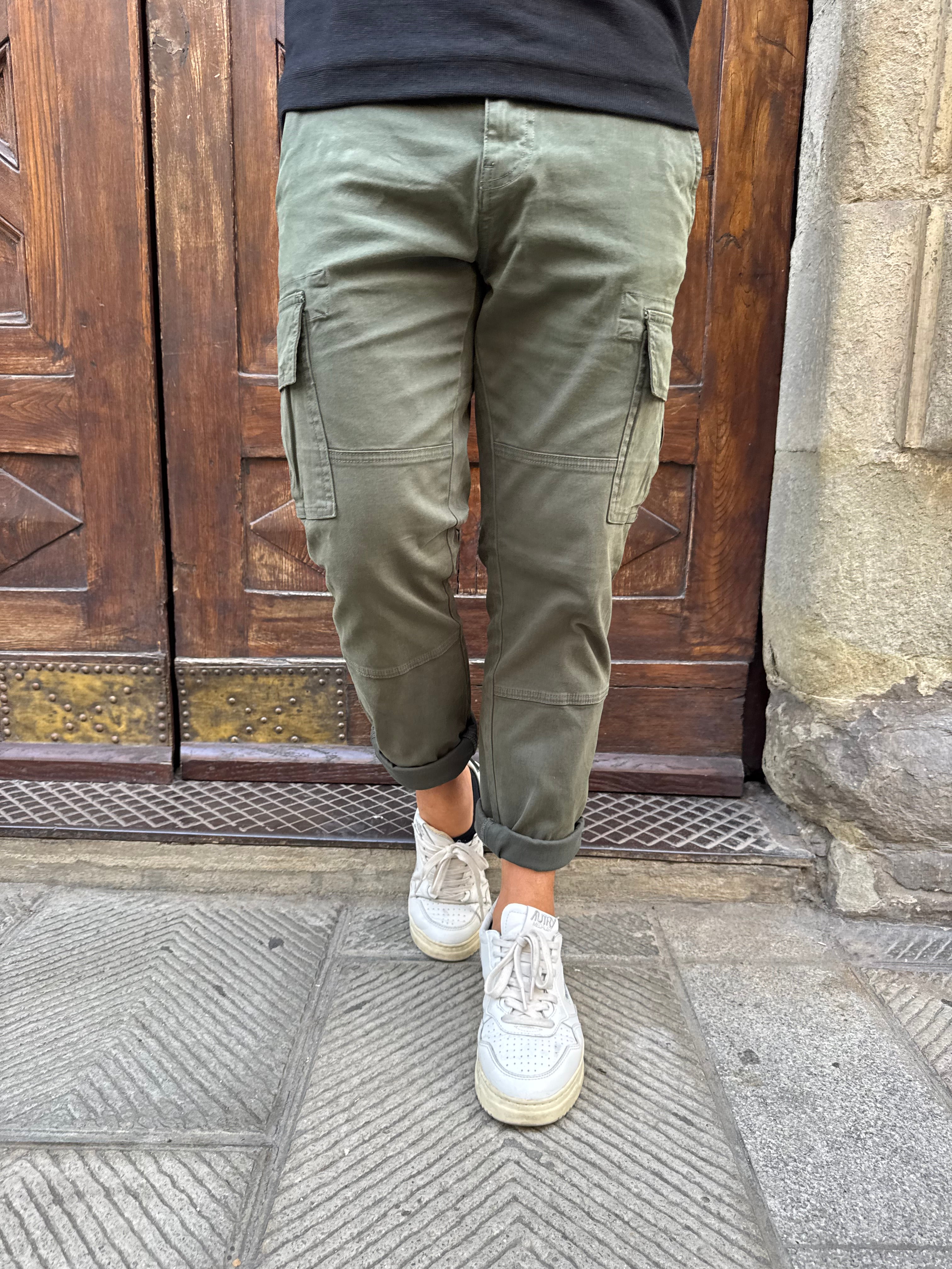 Pantalone cargo di Tréz verde militare