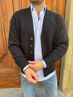 Cardigan Bob di Hamaki-Ho nero