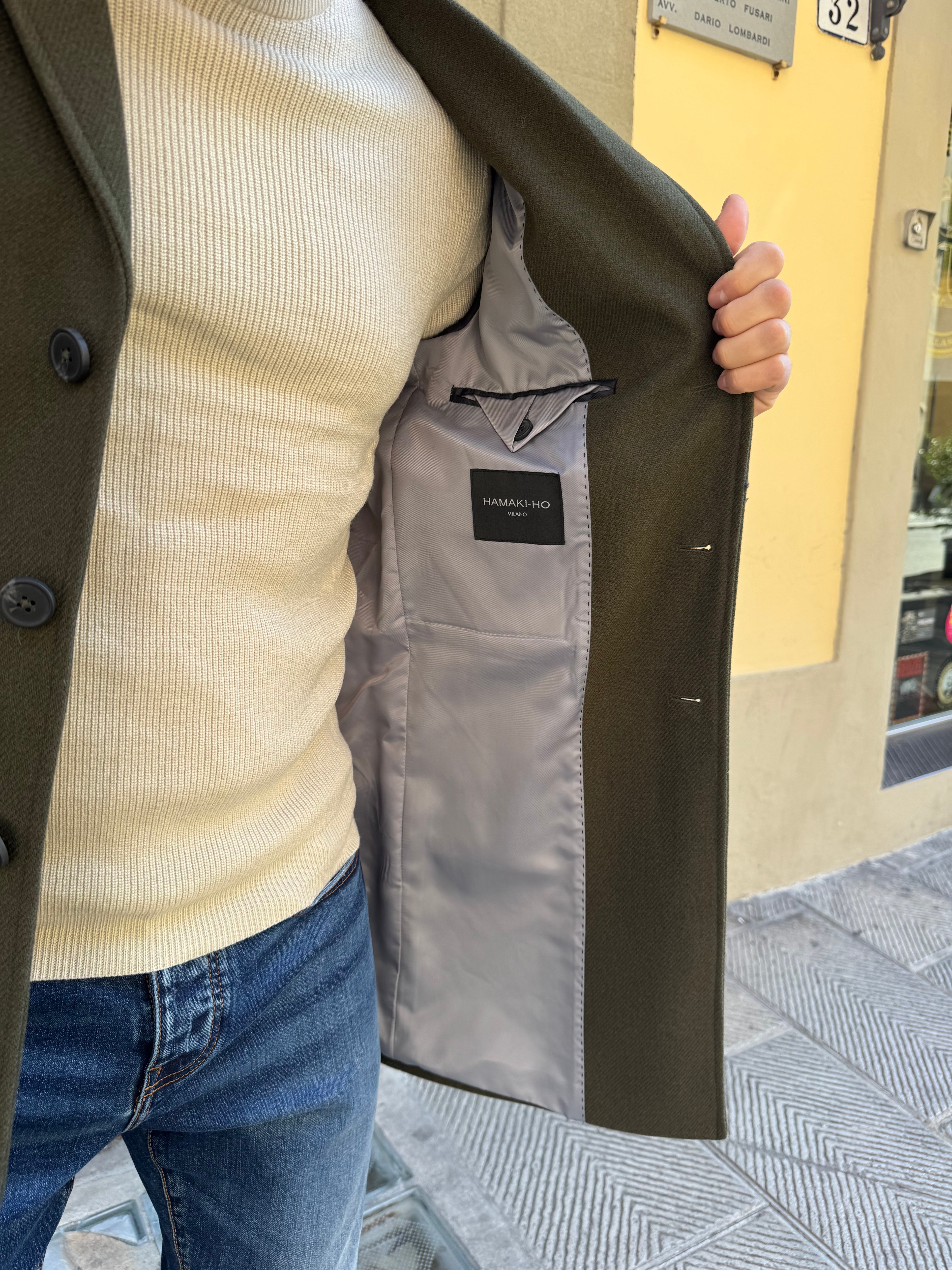 Cappotto Dandy di Hamaki-Ho verde