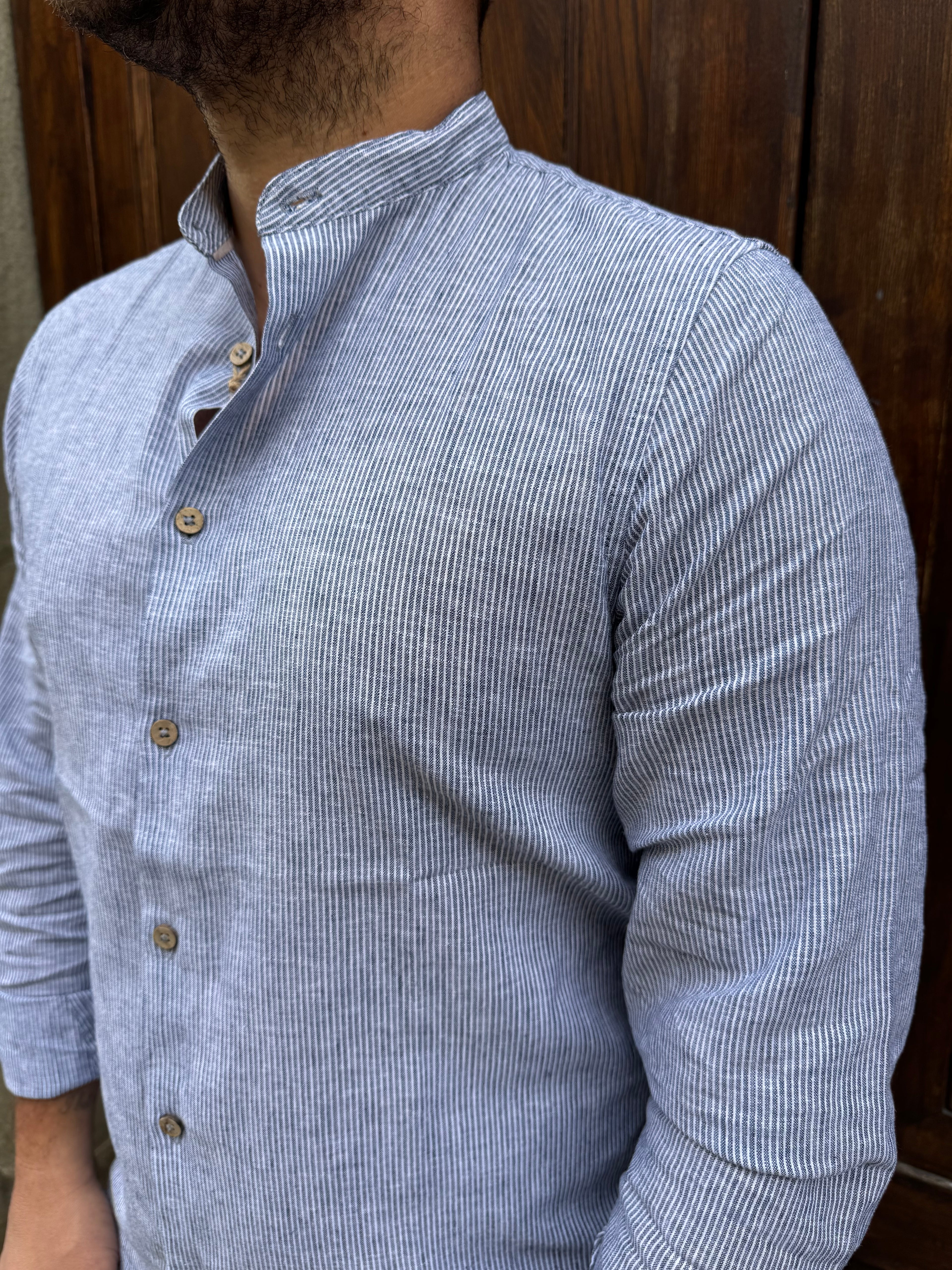 Camicia Millerighe di Hamaki-Ho blu