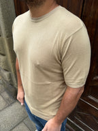 T-Shirt in filo di cotone di Hamaki-Ho beige