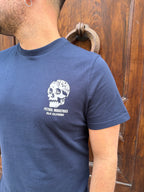 T-shirt Skull di Petrol blu