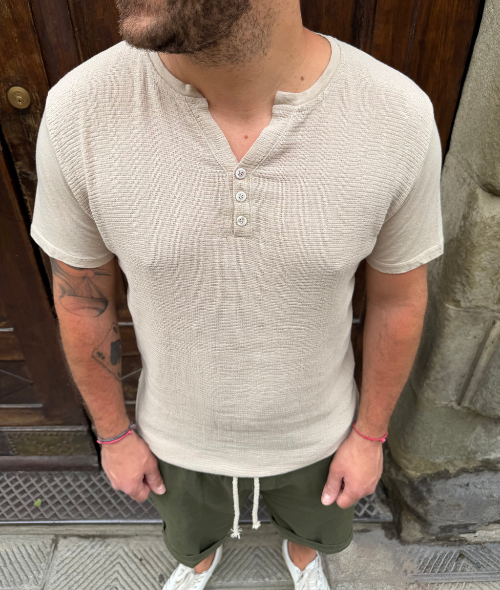 T-shirt Samarcanda di 3.9 beige