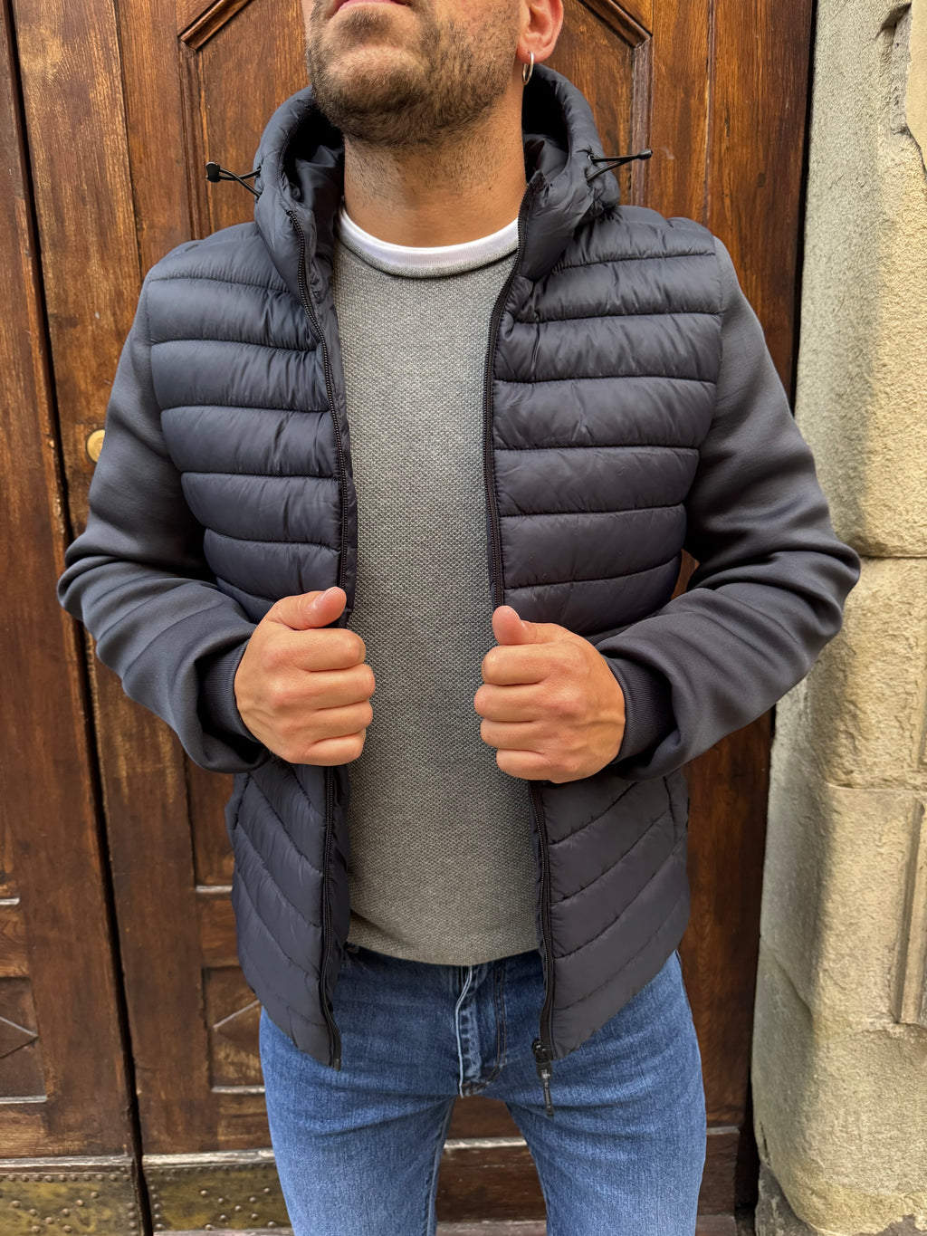 Piumino Ibrido di Tiffosi blu