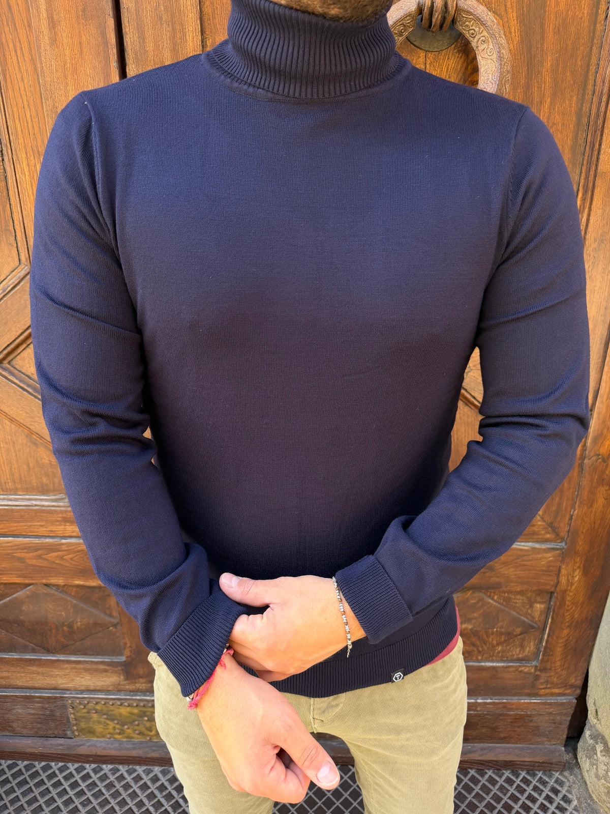 Maglioncino Berlin Dolcevita di Telamira blu