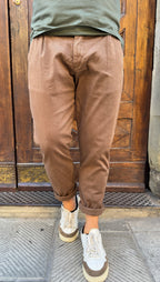 Pantalone Mike di 3.9 tabacco