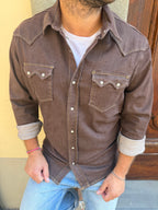 Camicia Denim Texas di Pont tabacco