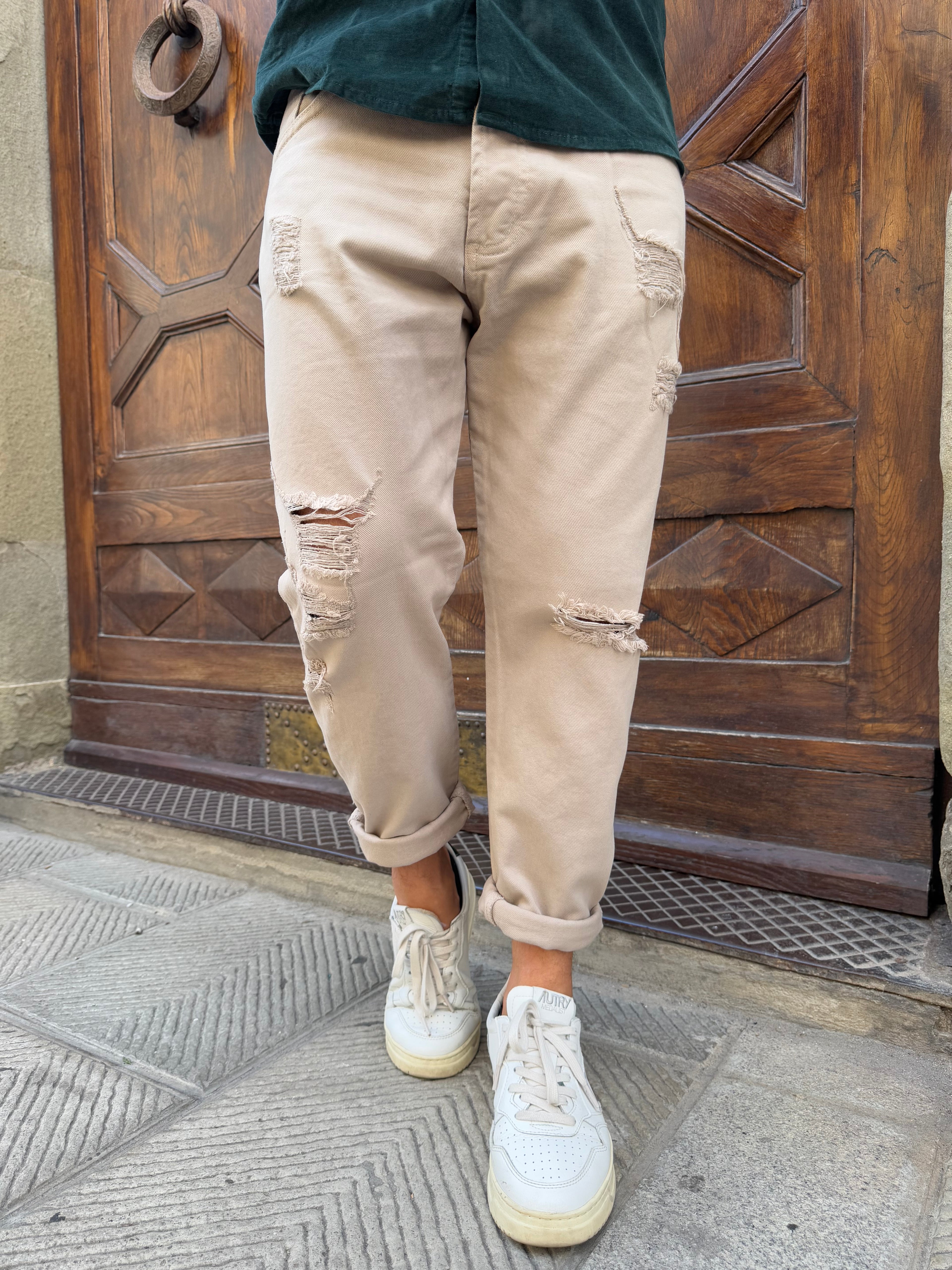 Pantalone Bulldenim di Myden sabbia