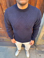 Maglioncino Rombo di Telamira blu