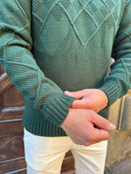 Maglioncino Rombo di Telamira verde