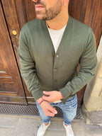 Cardigan Roger di Hamaki-Ho verde