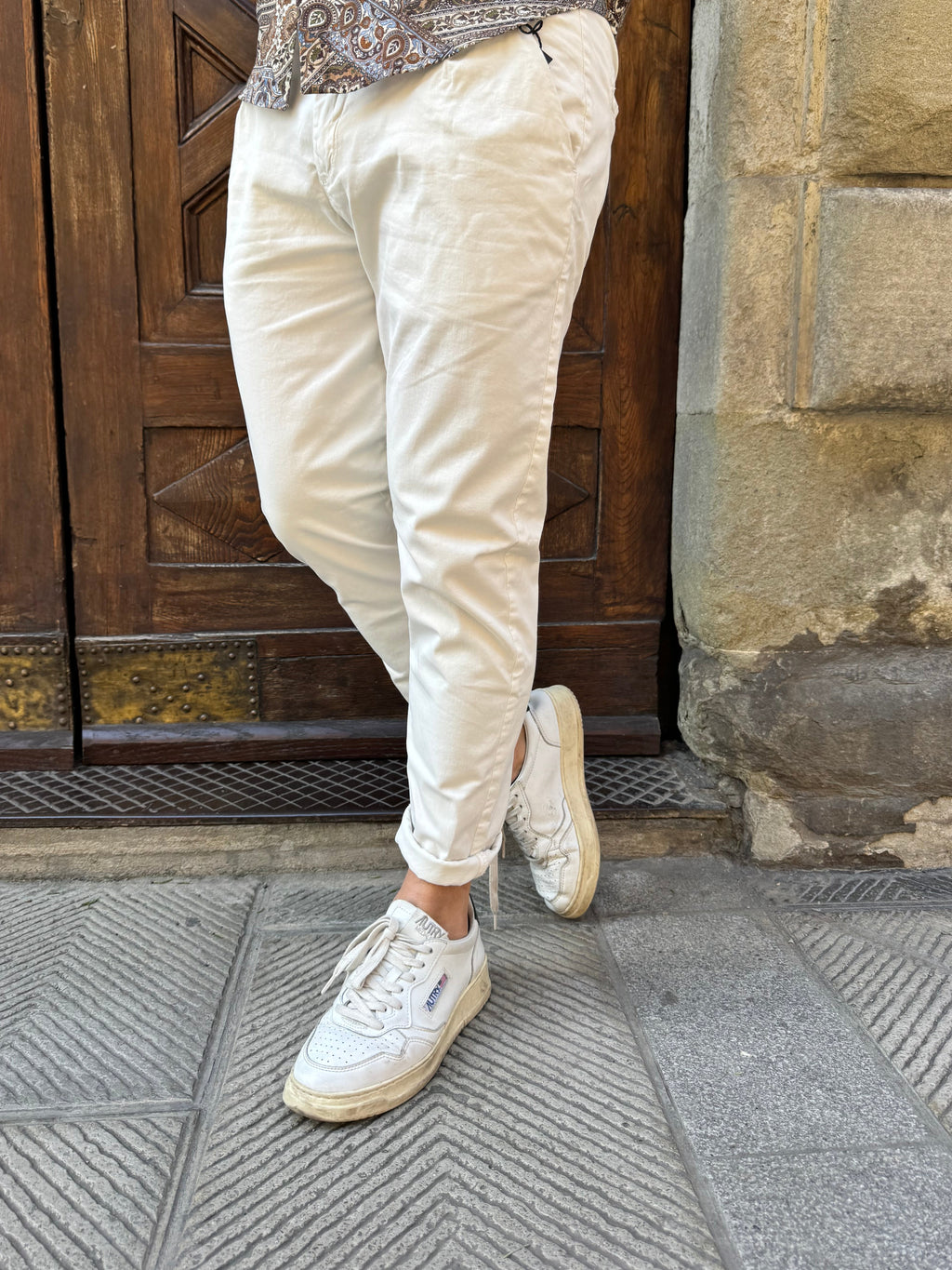 Pantalone Mike di 3.9 panna
