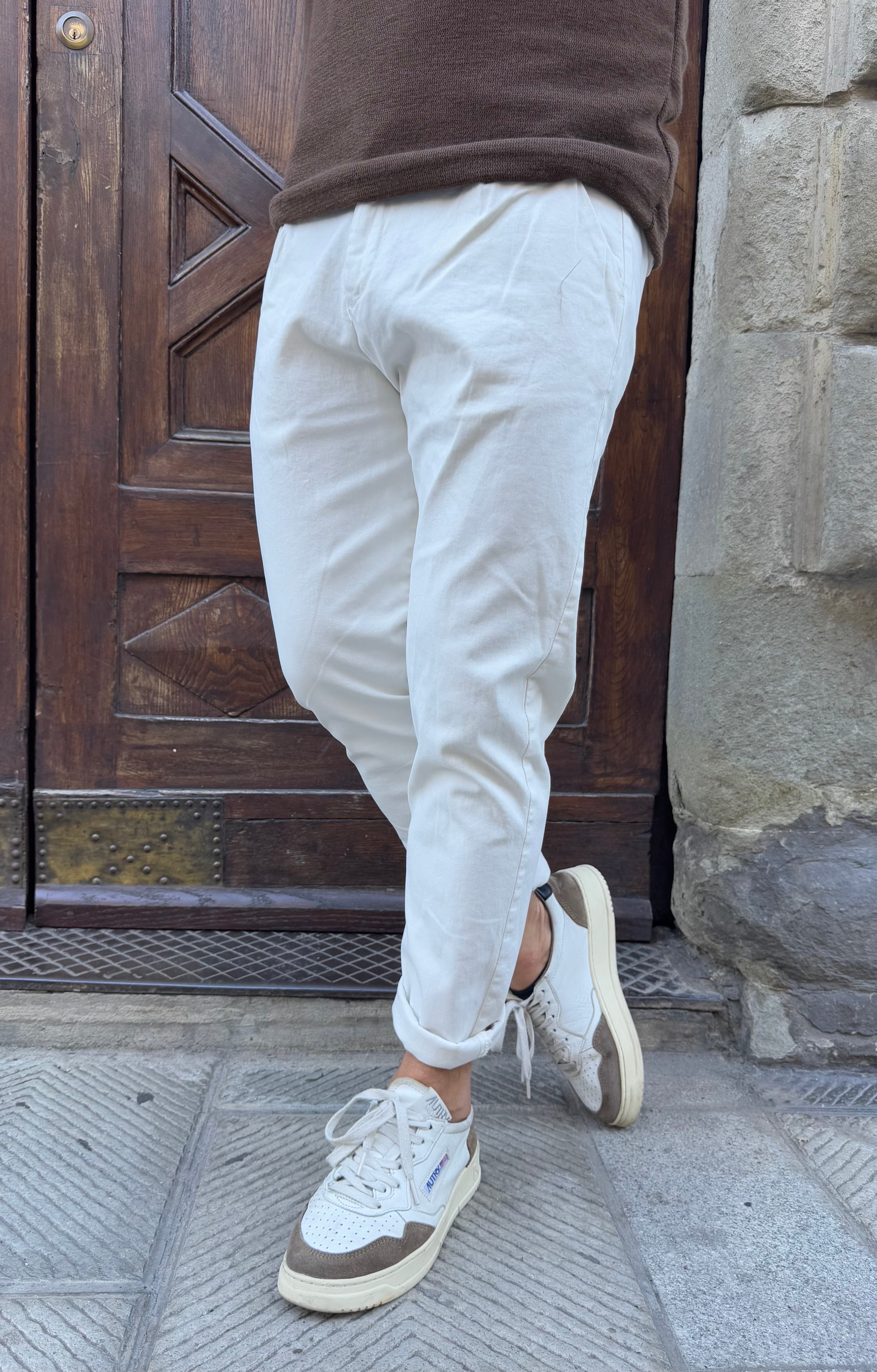 Pantalone Mike di 3.9 panna