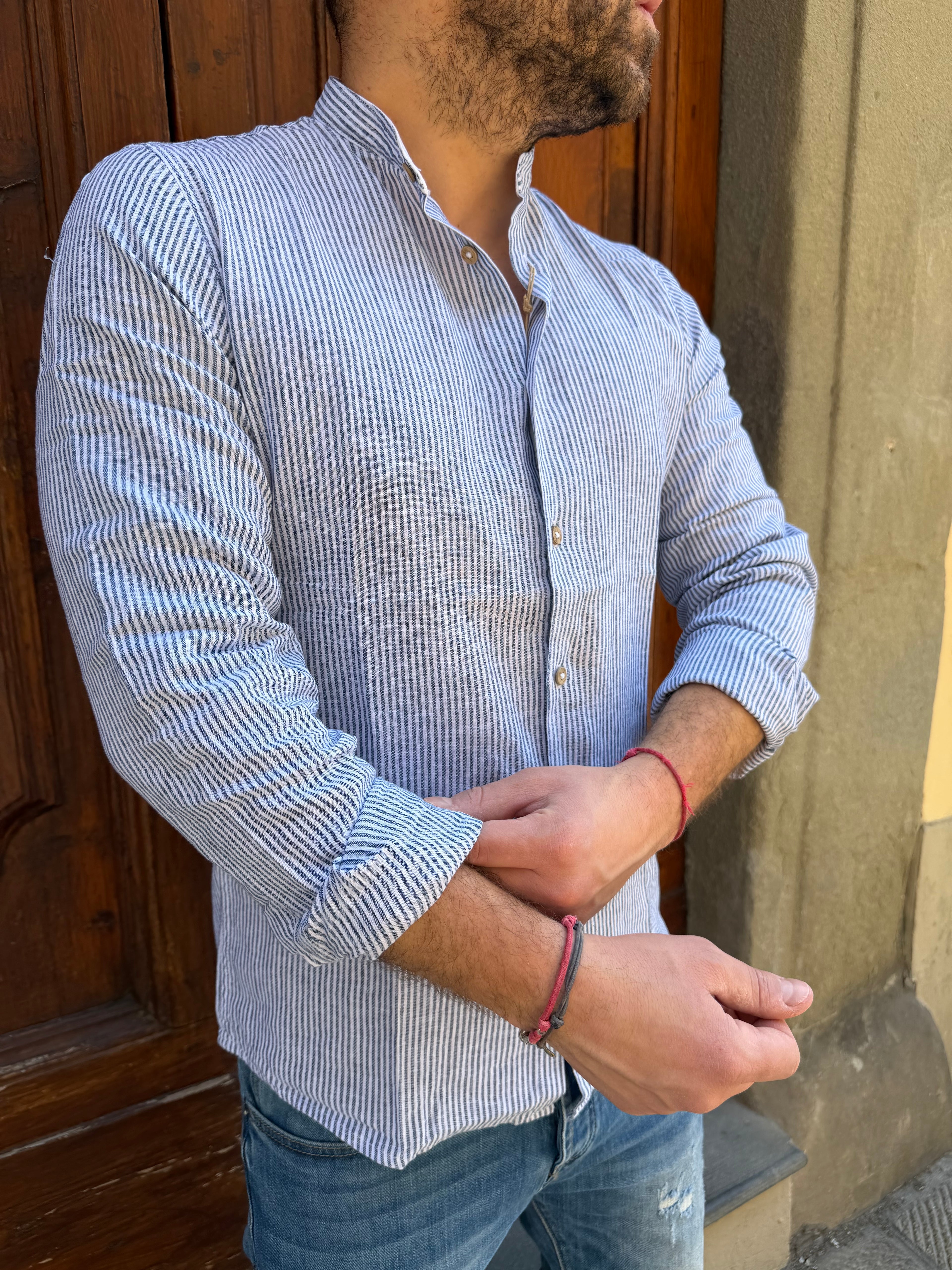 Camicia Versilia di Hamaki-Ho blu