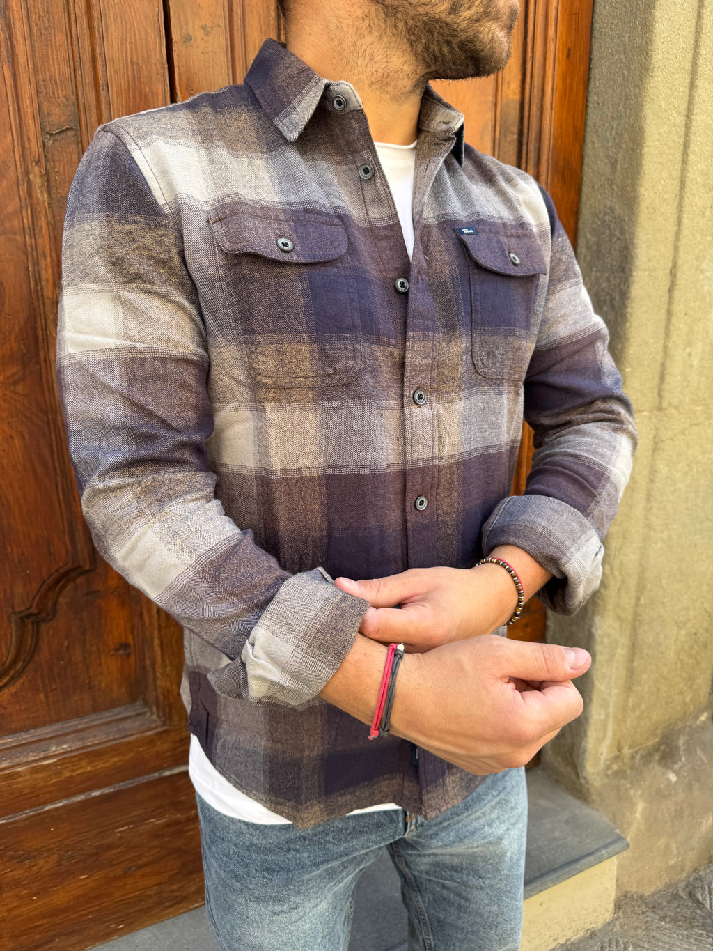 Camicia Boscaiolo di Petrol moro