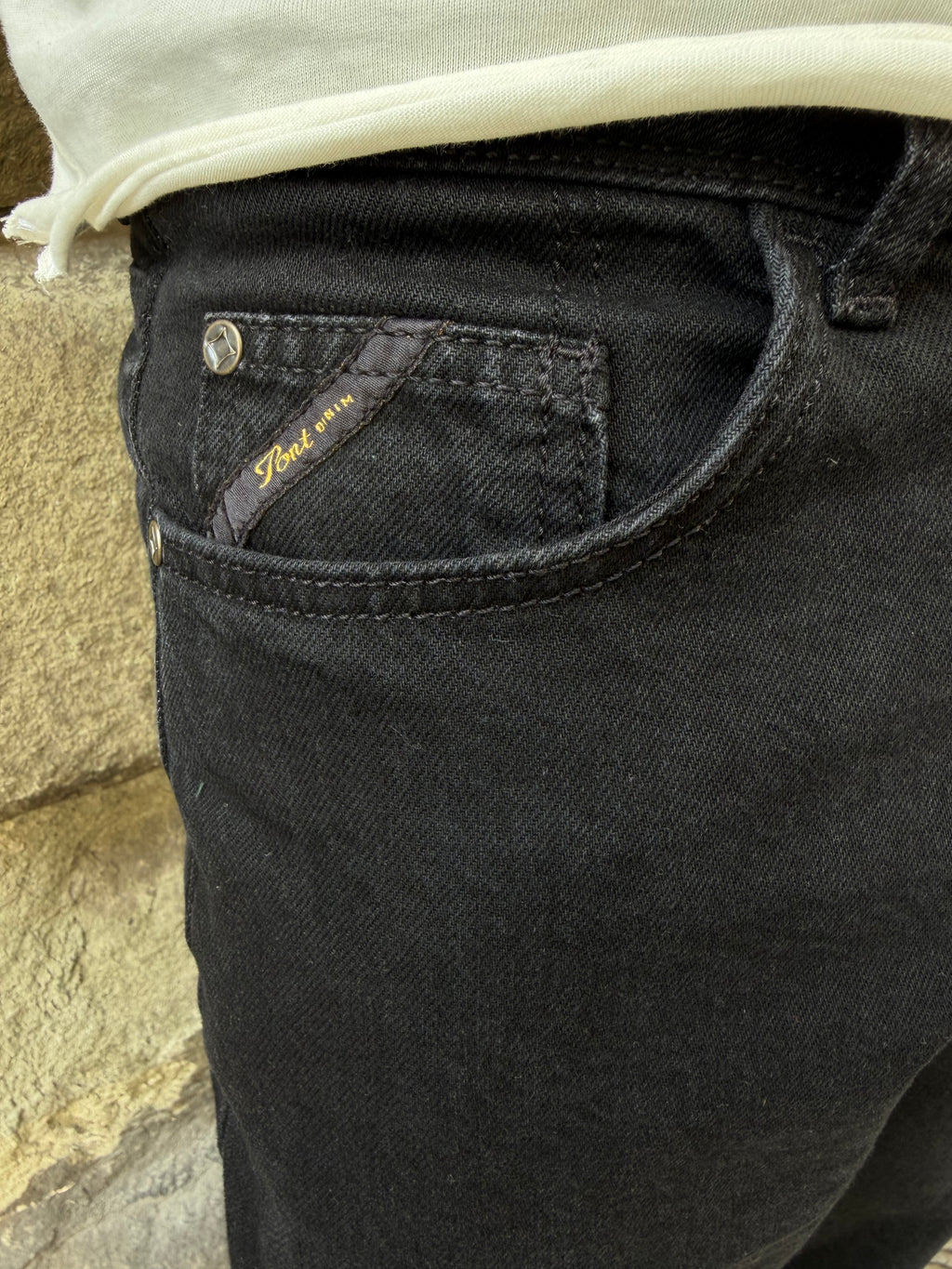 Jeans Yellowstone Cropped di Pont nero