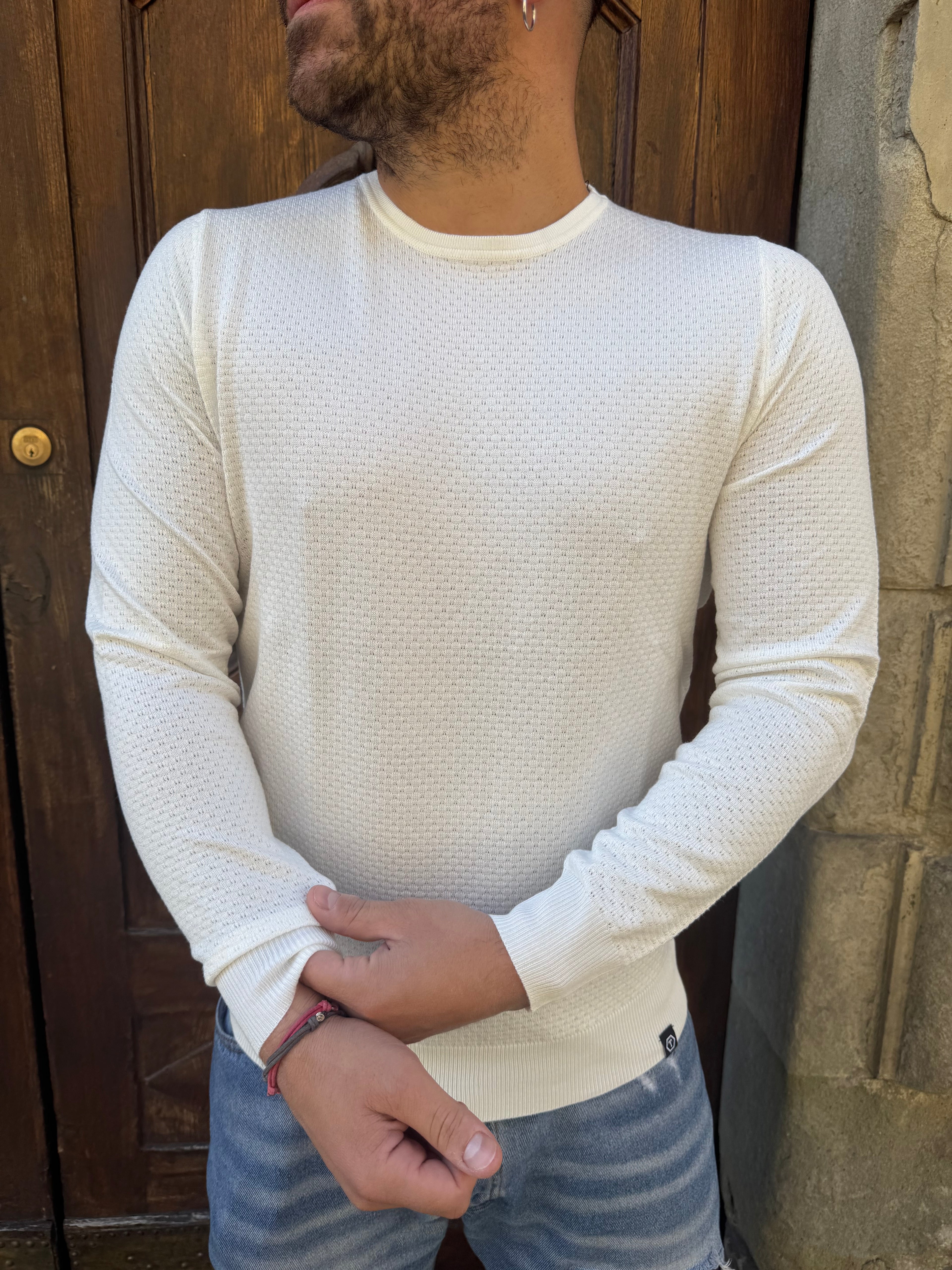 Maglioncino Honey di Telamira panna