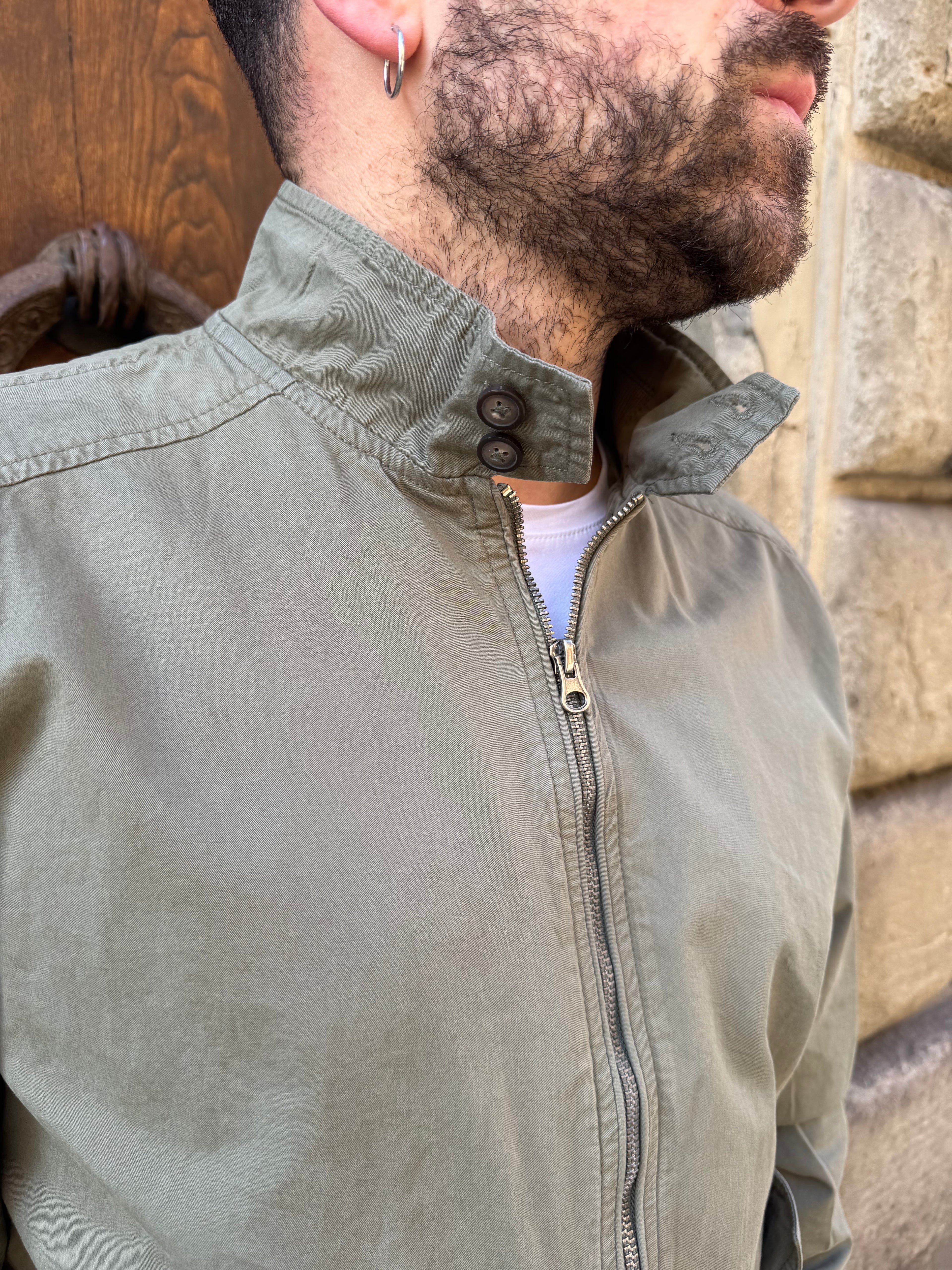 Giacchetto Bomber Willy di Tréz verde militare