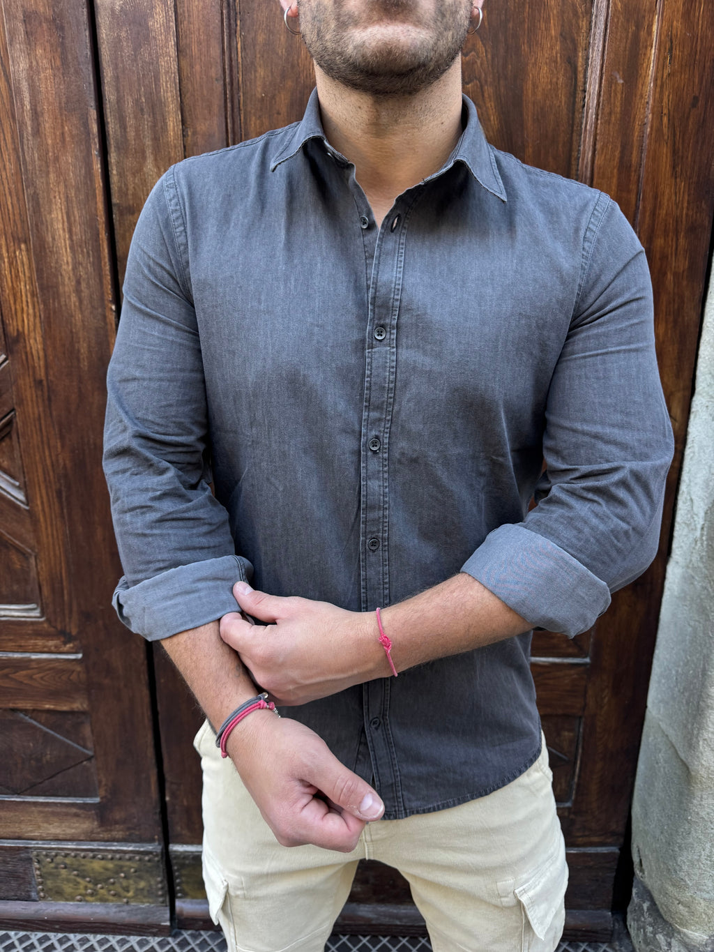 Camicia Jeans Grey di Hamaki-Ho