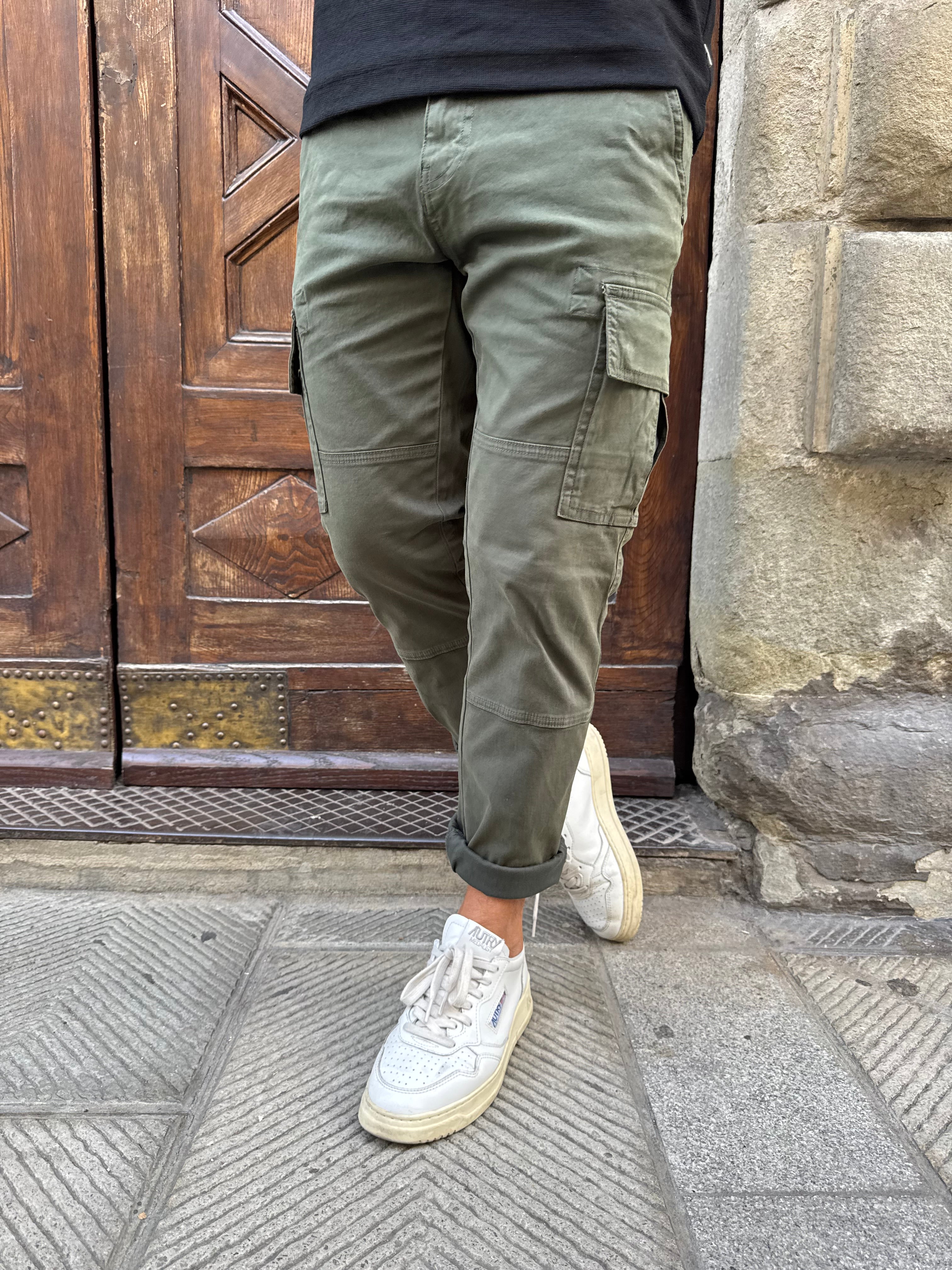 Pantalone cargo di Tréz verde militare