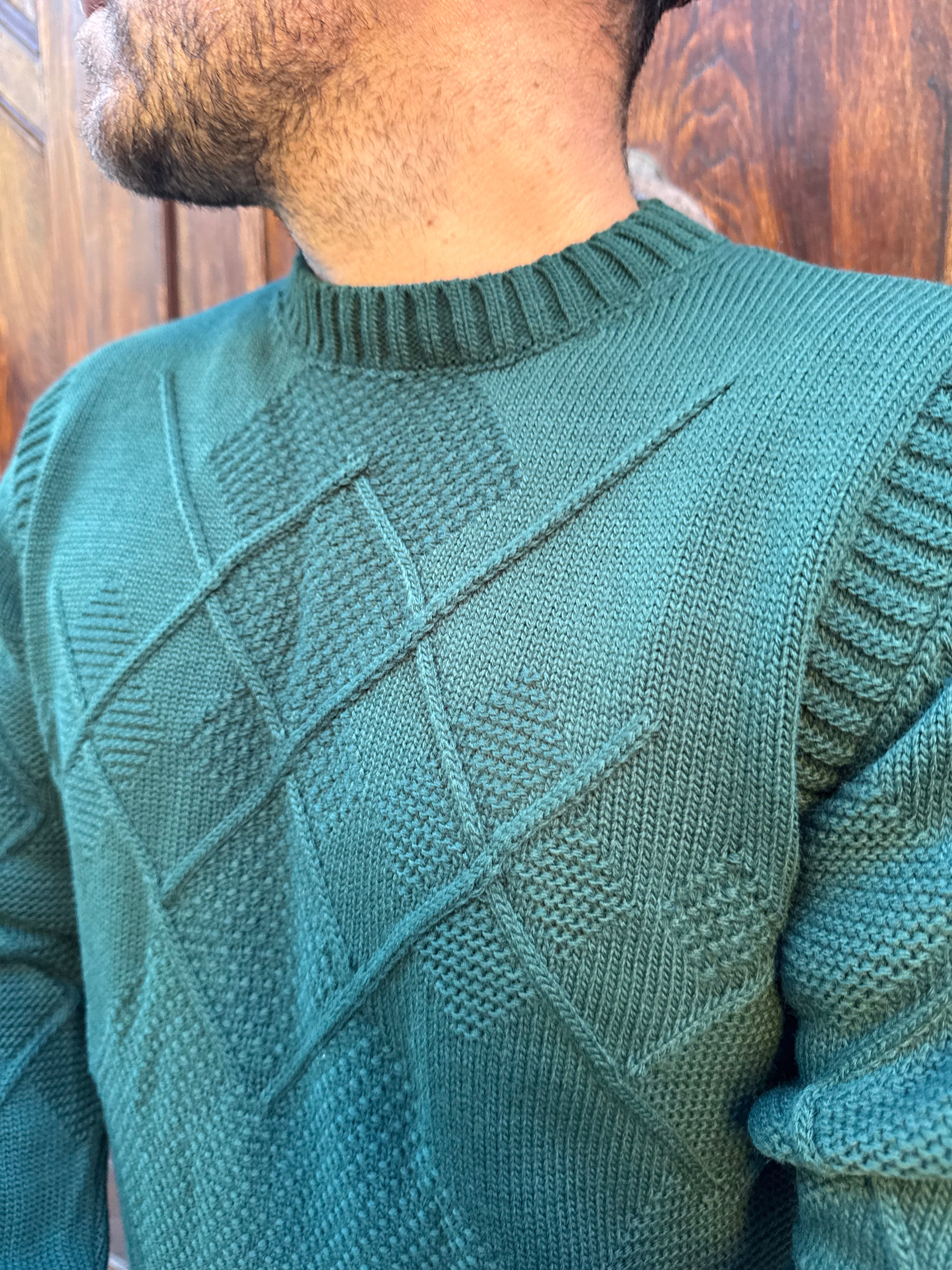 Maglioncino Rombo di Telamira verde