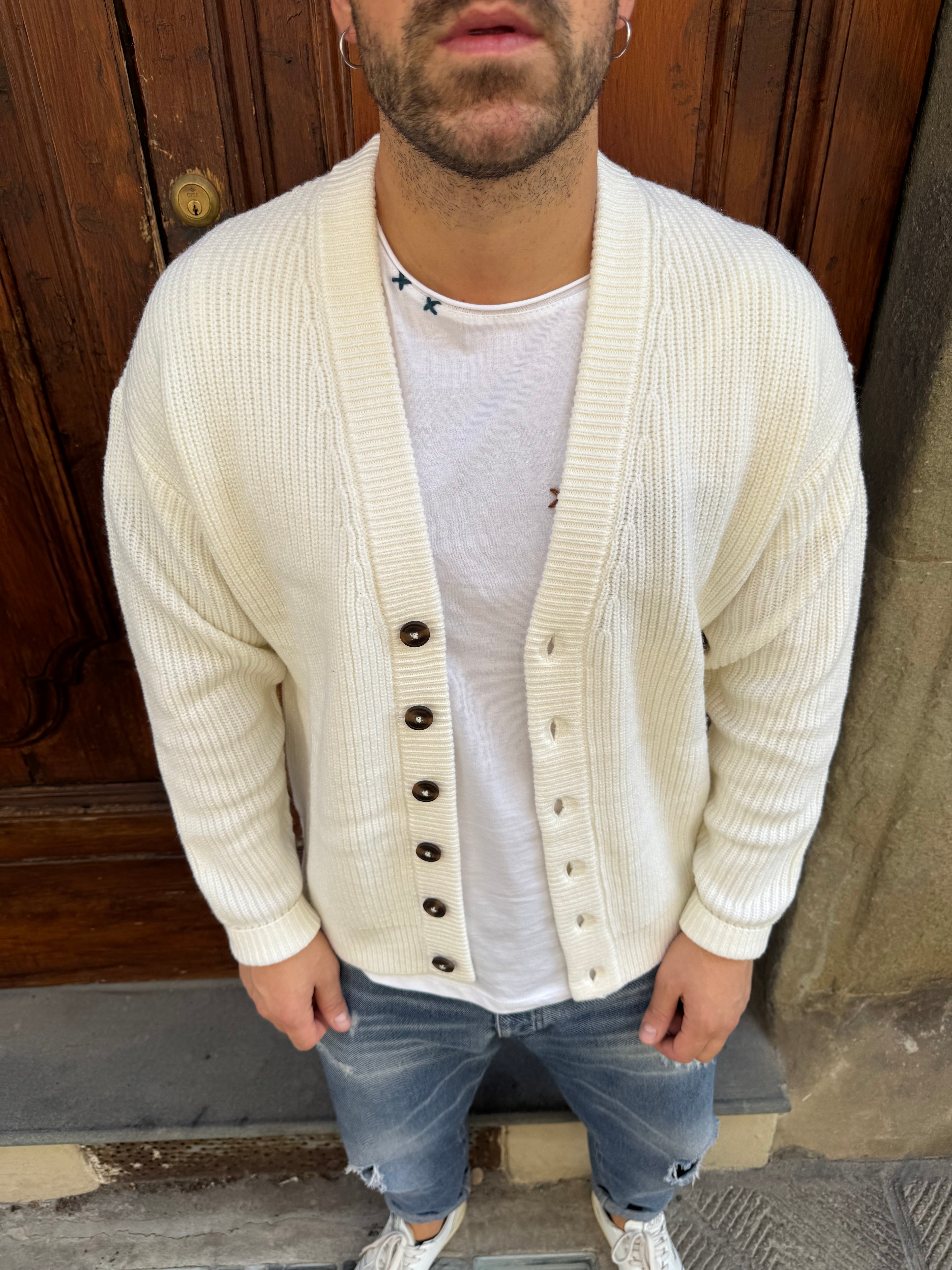 Cardigan Bob di Hamaki-Ho panna