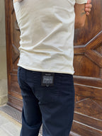 Pantalone Chinos tasca jeans di Hamaki-Ho blu