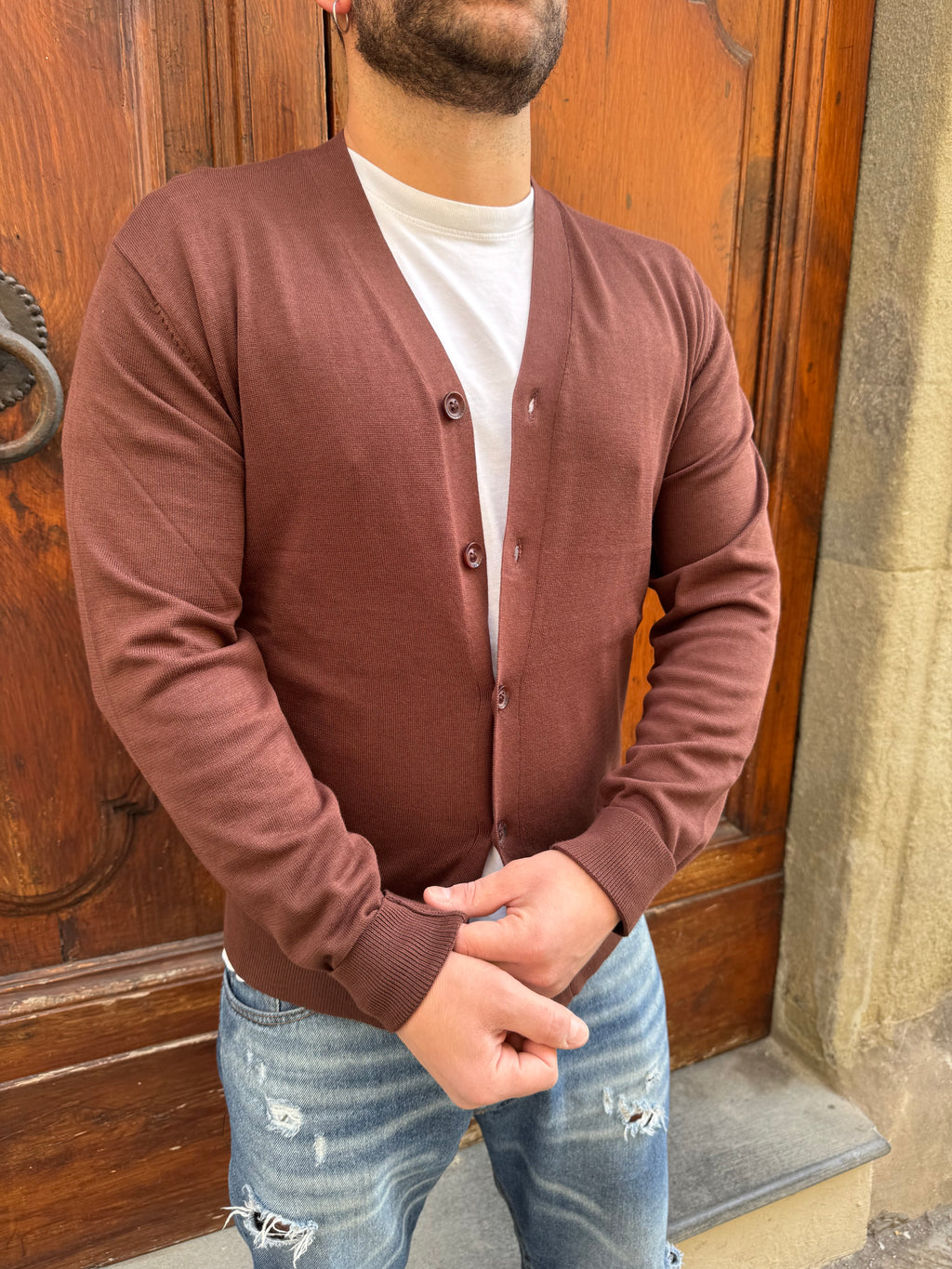 Cardigan Oscar di Hamaki-Ho terra