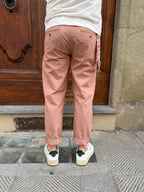 Pantalone Portofino di Tréz salmone