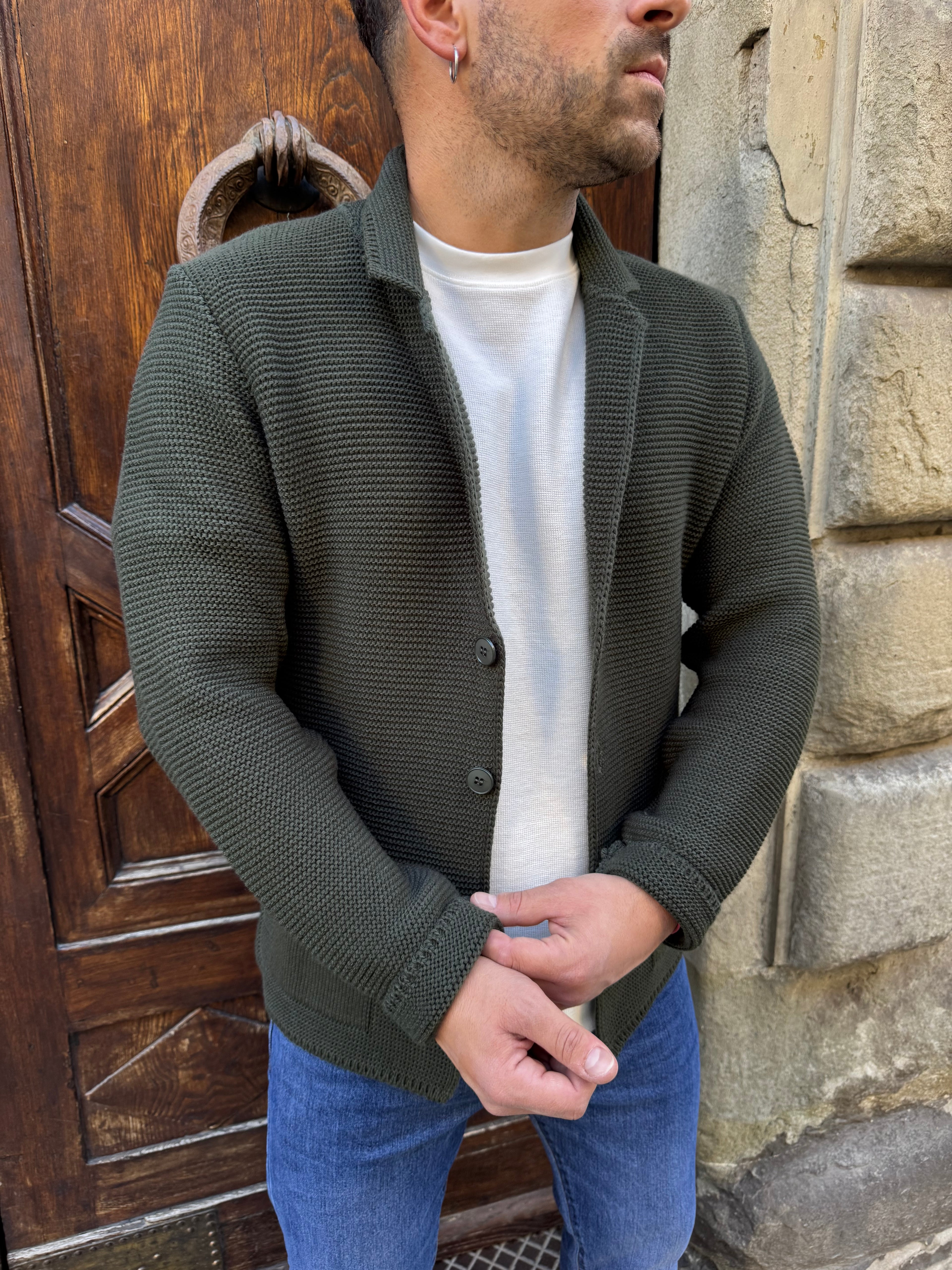 Cardigan Lucio di 3.9 verde