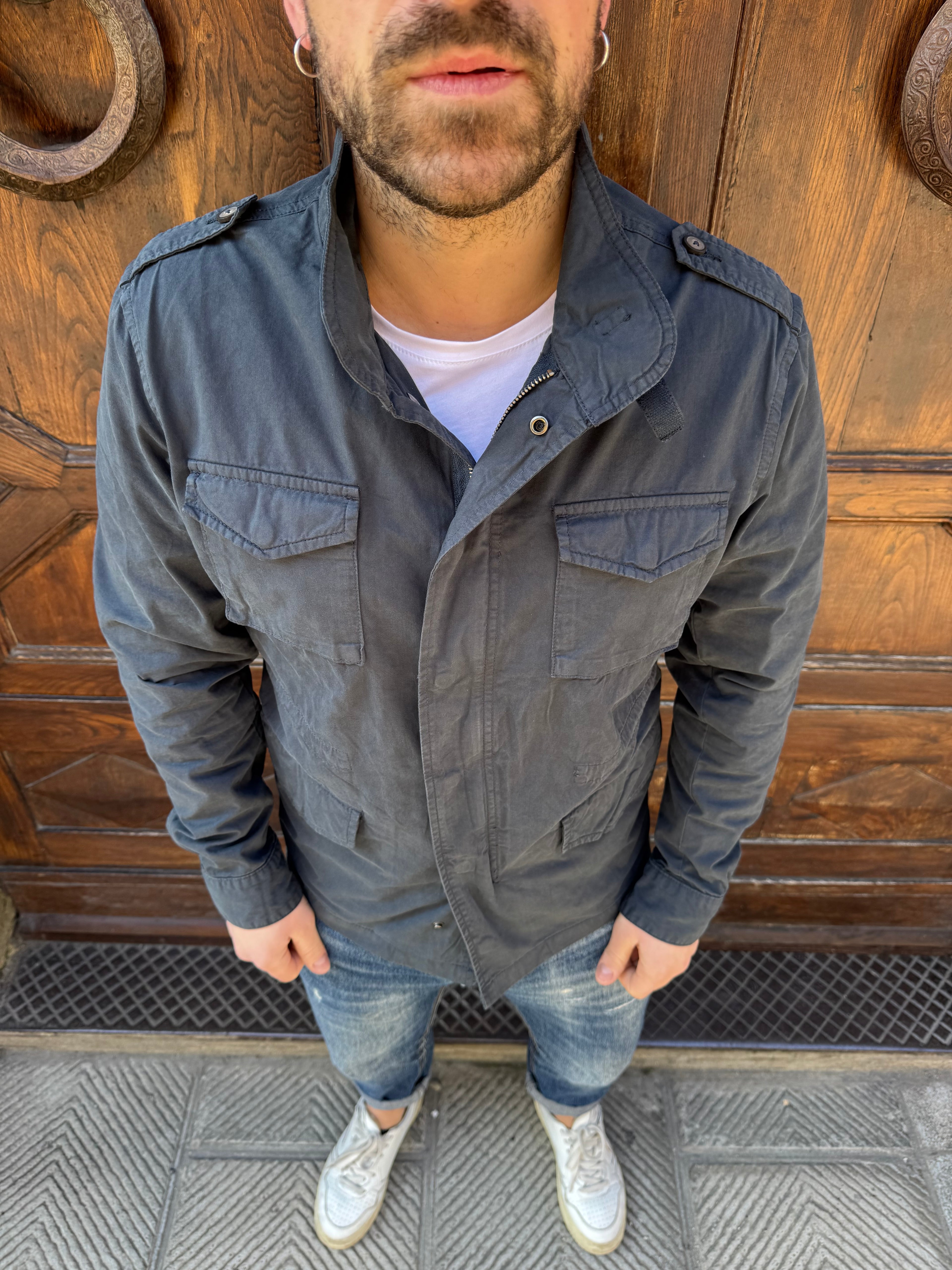 Giacchetto Sahara di Tréz blu navy