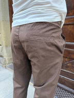 Pantalaccio Texas 2.0 in cotone di 3.9 tabacco