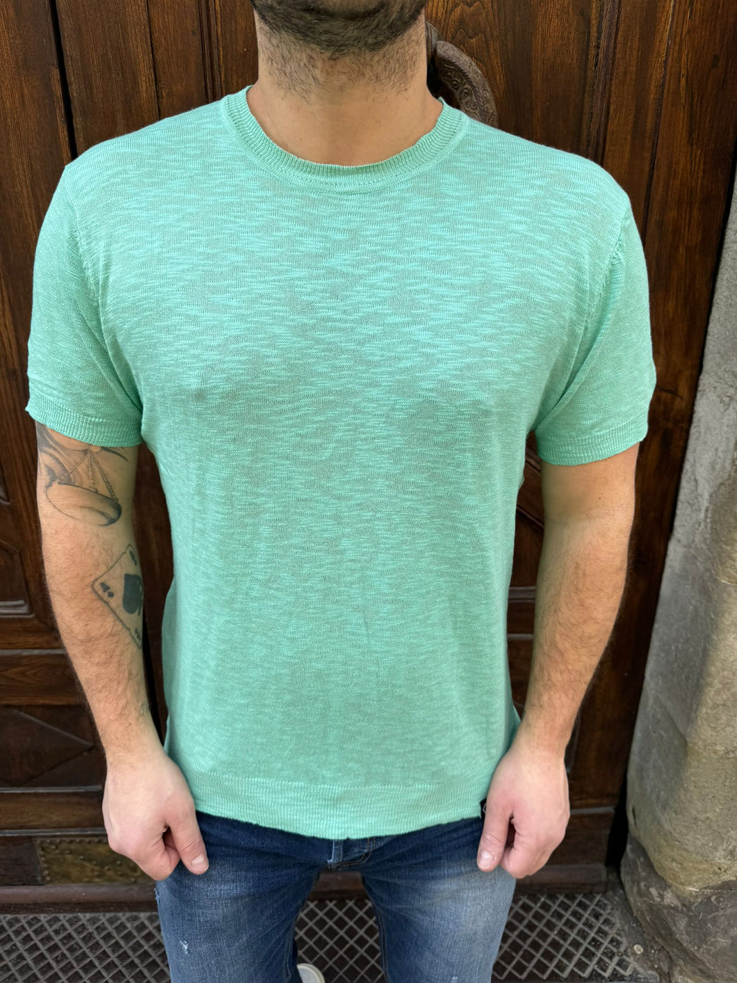 T-shirt Summer verde acqua