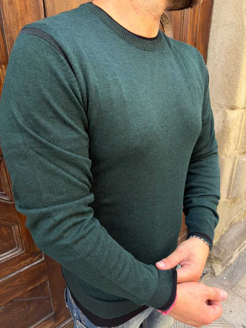 Maglioncino Eddy verde di Hamaki-Ho