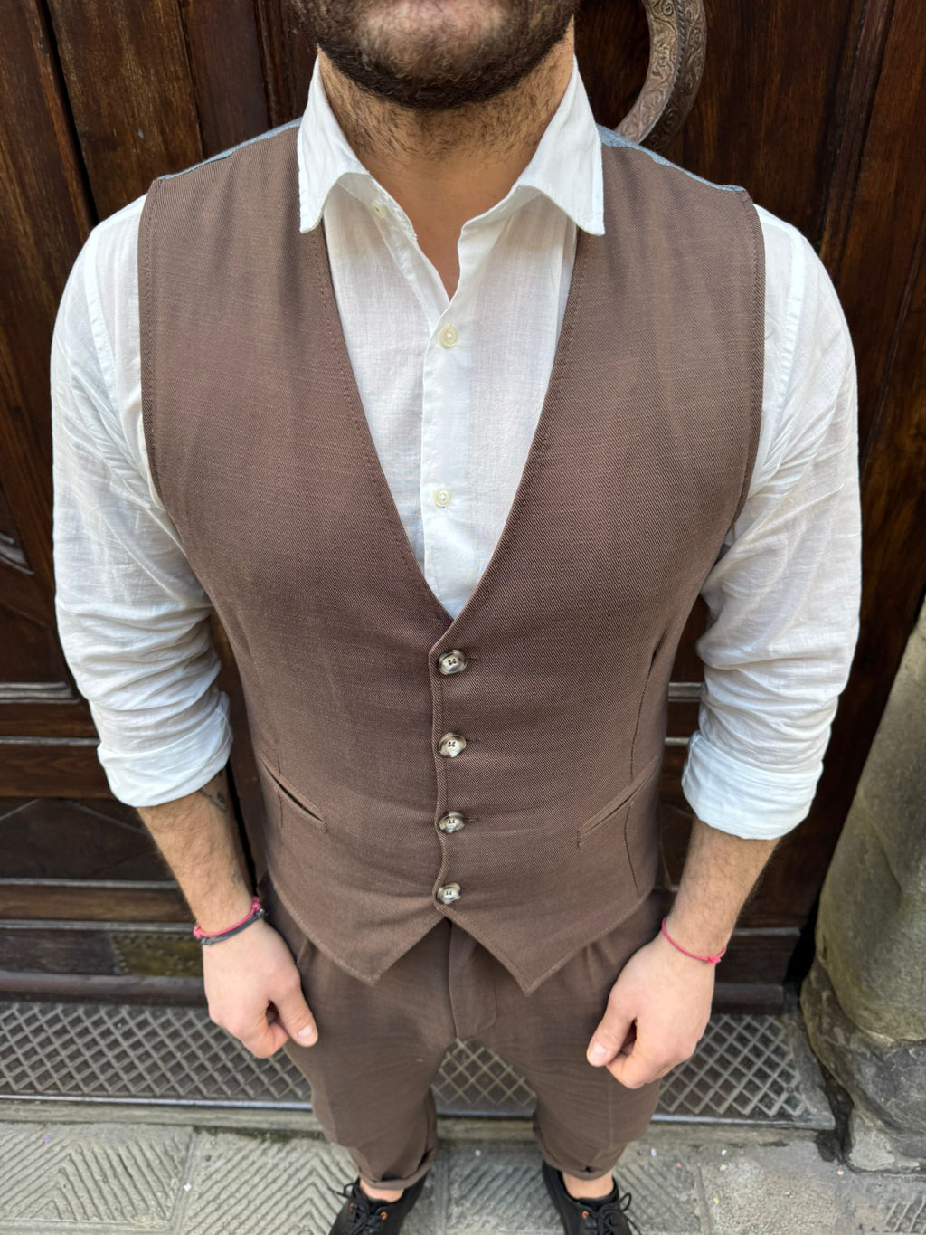 Gilet completo Paris di 3.9 cioccolato