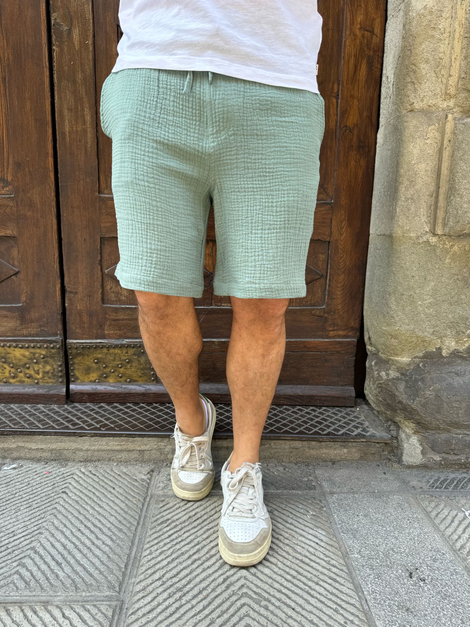 Bermuda coordinato Fox verde di Tiffosi