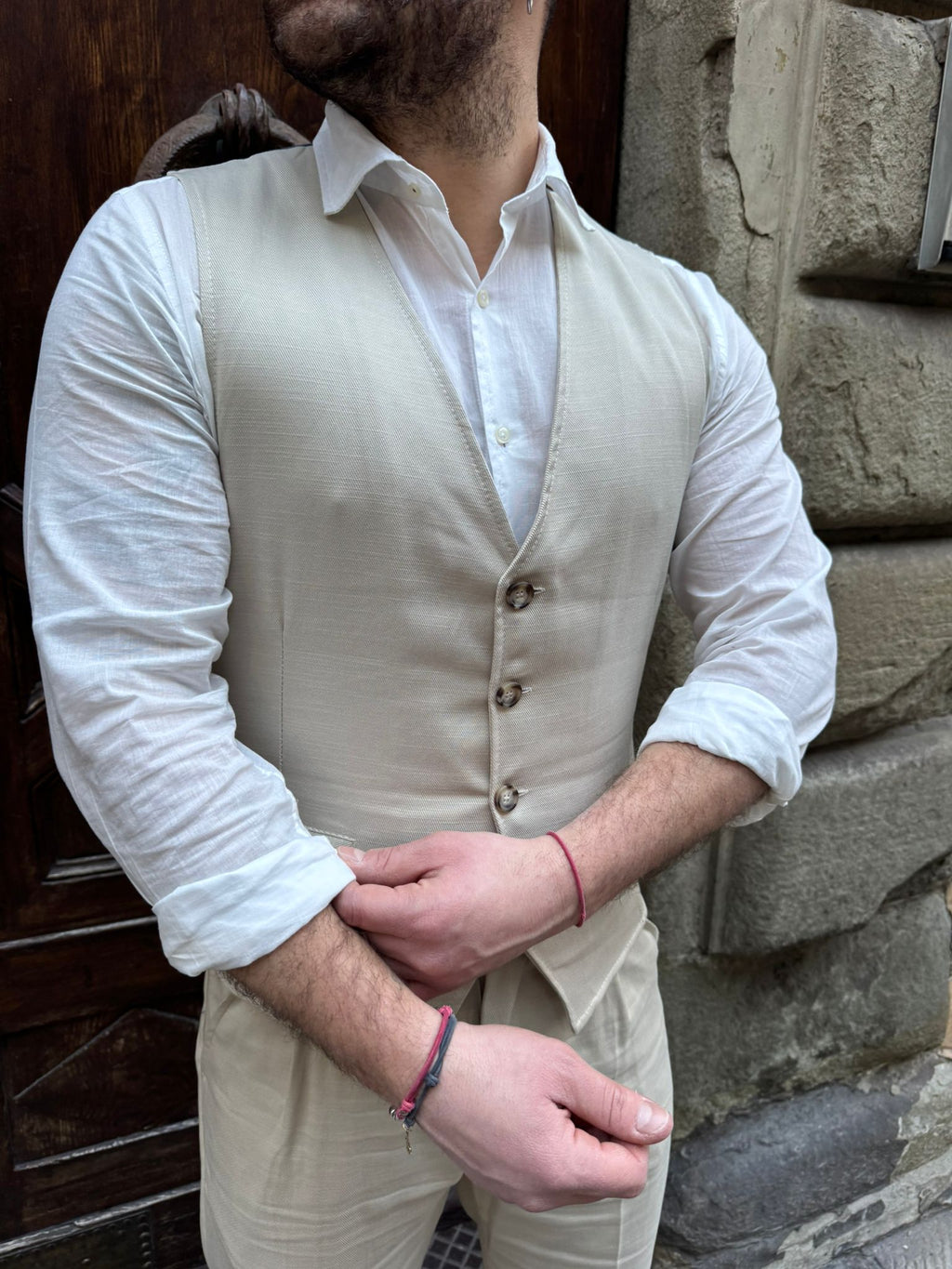 Gilet completo Paris beige