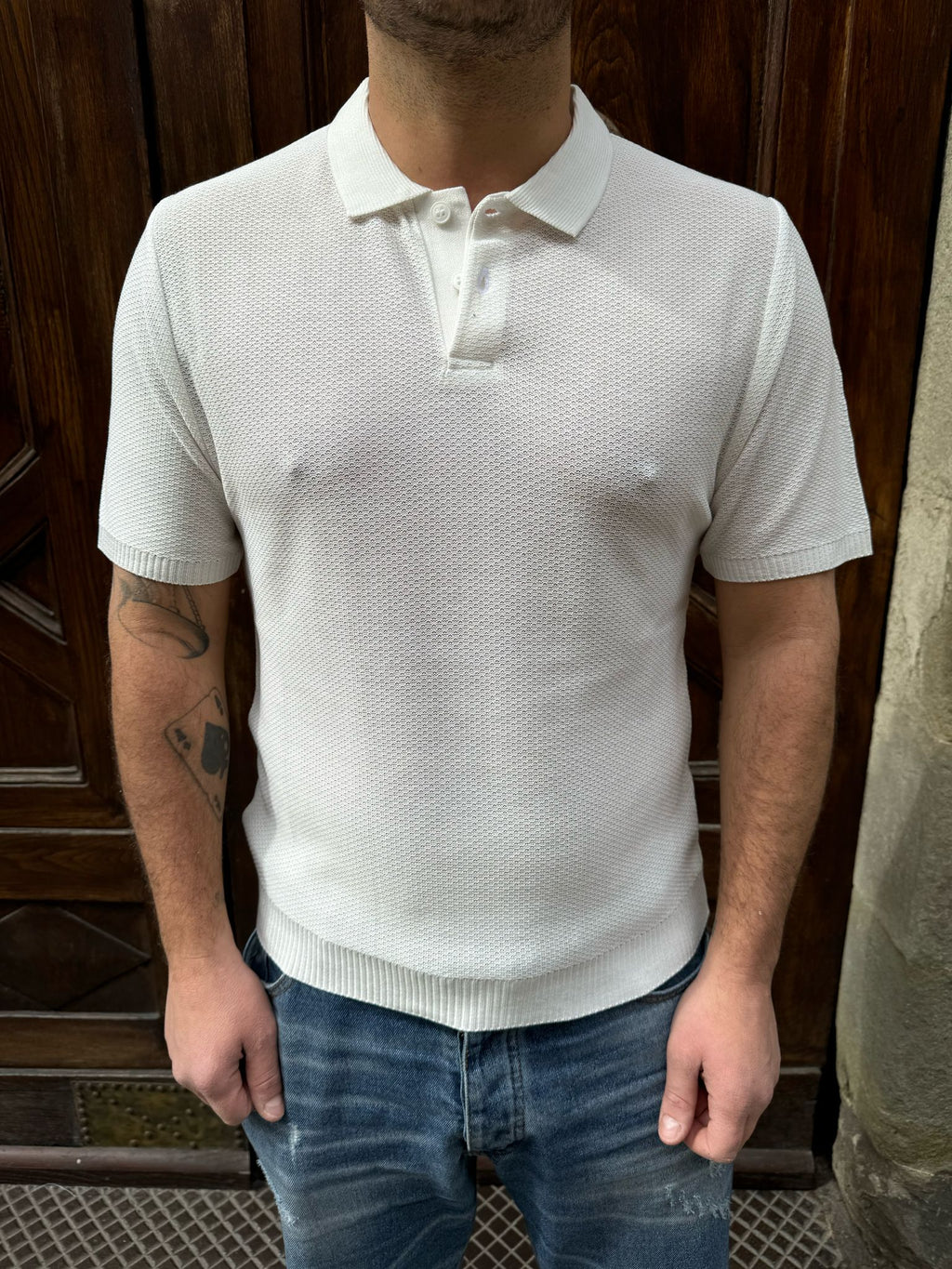 Polo Frank bianca di 3.9