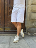 Bermuda Bulldenim bianco di Tiffosi