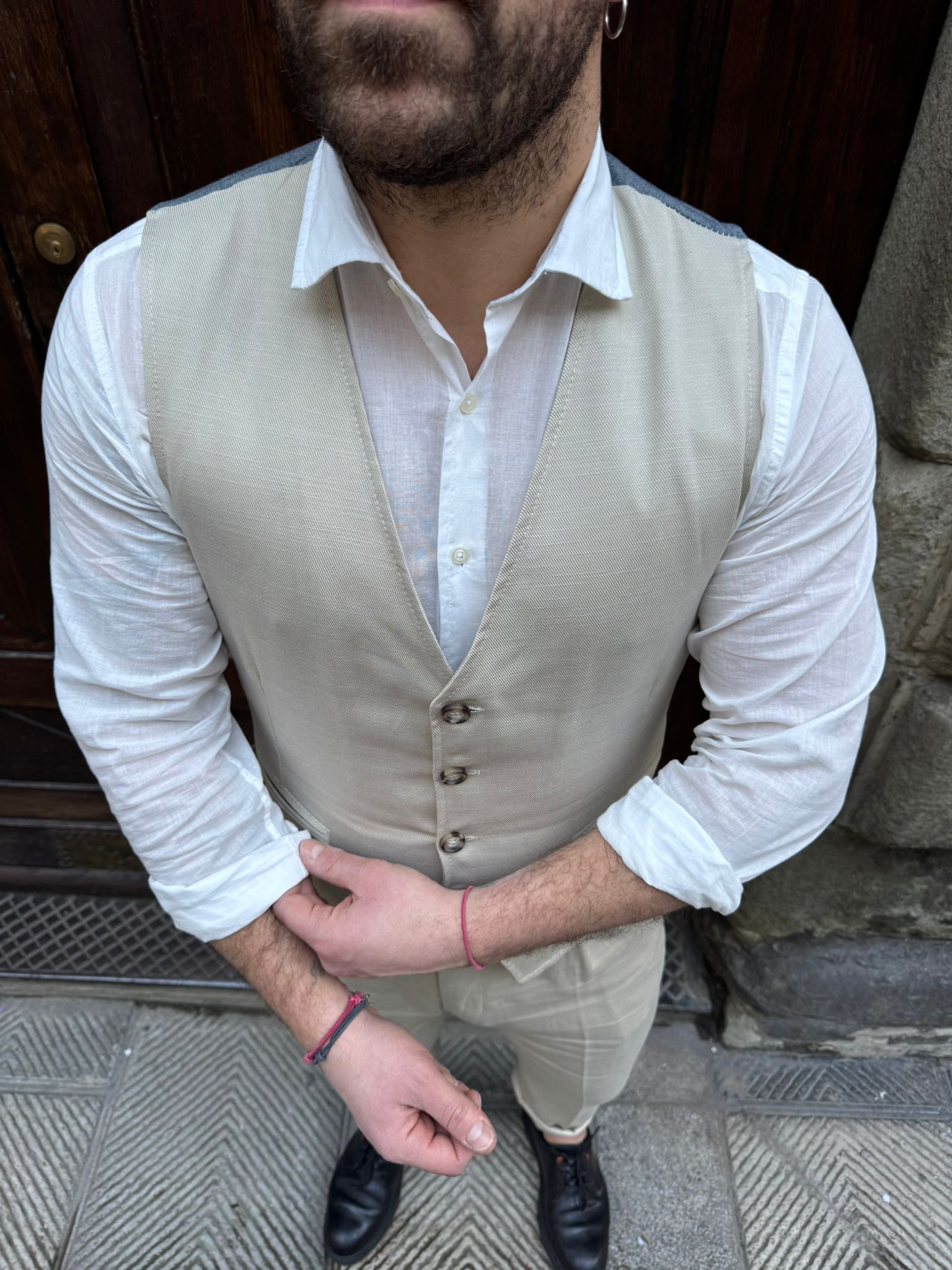 Gilet completo Paris beige