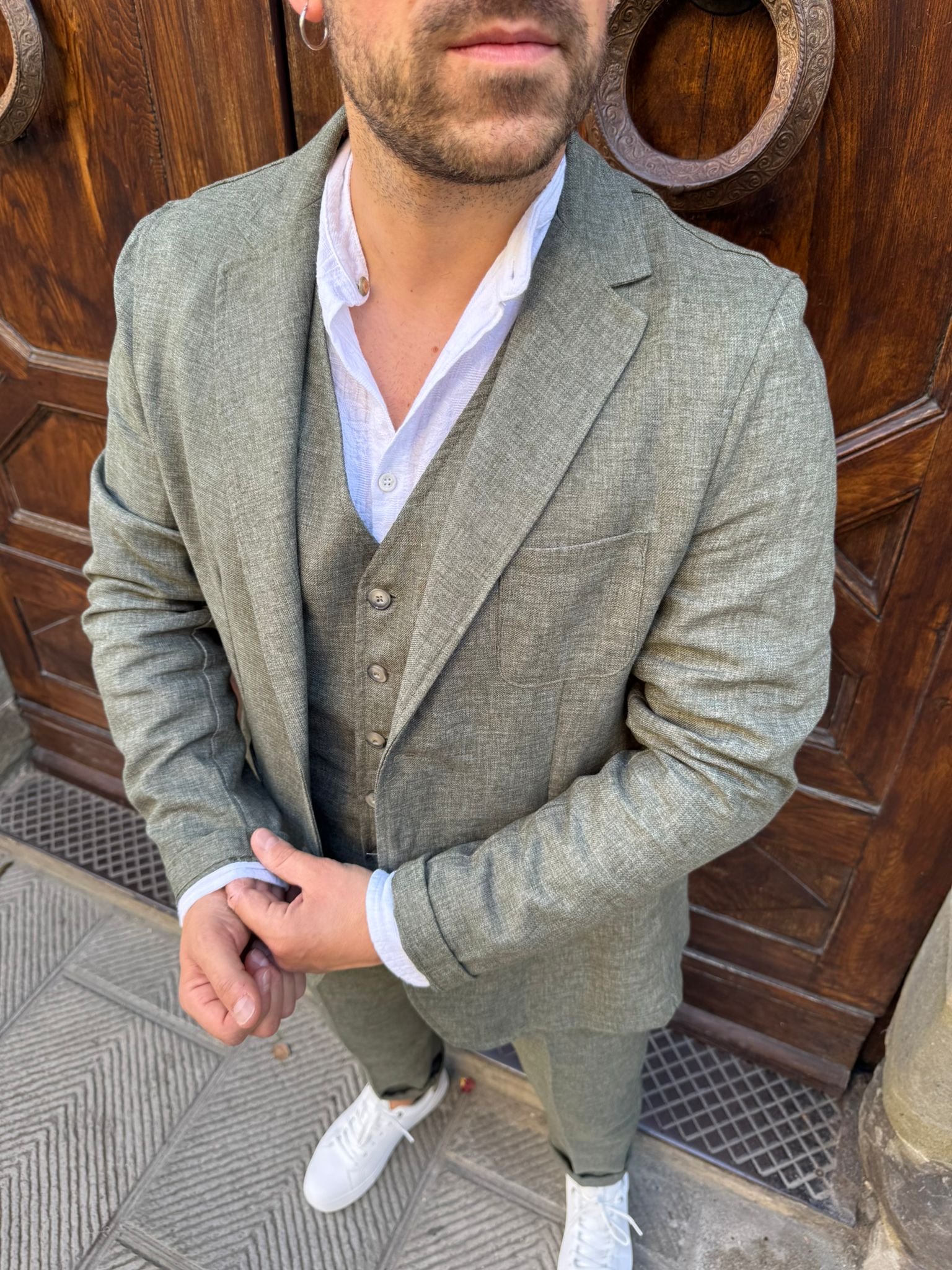 Giacca completo Roger verde di 3.9