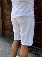 Bermuda Bulldenim bianco di Tiffosi
