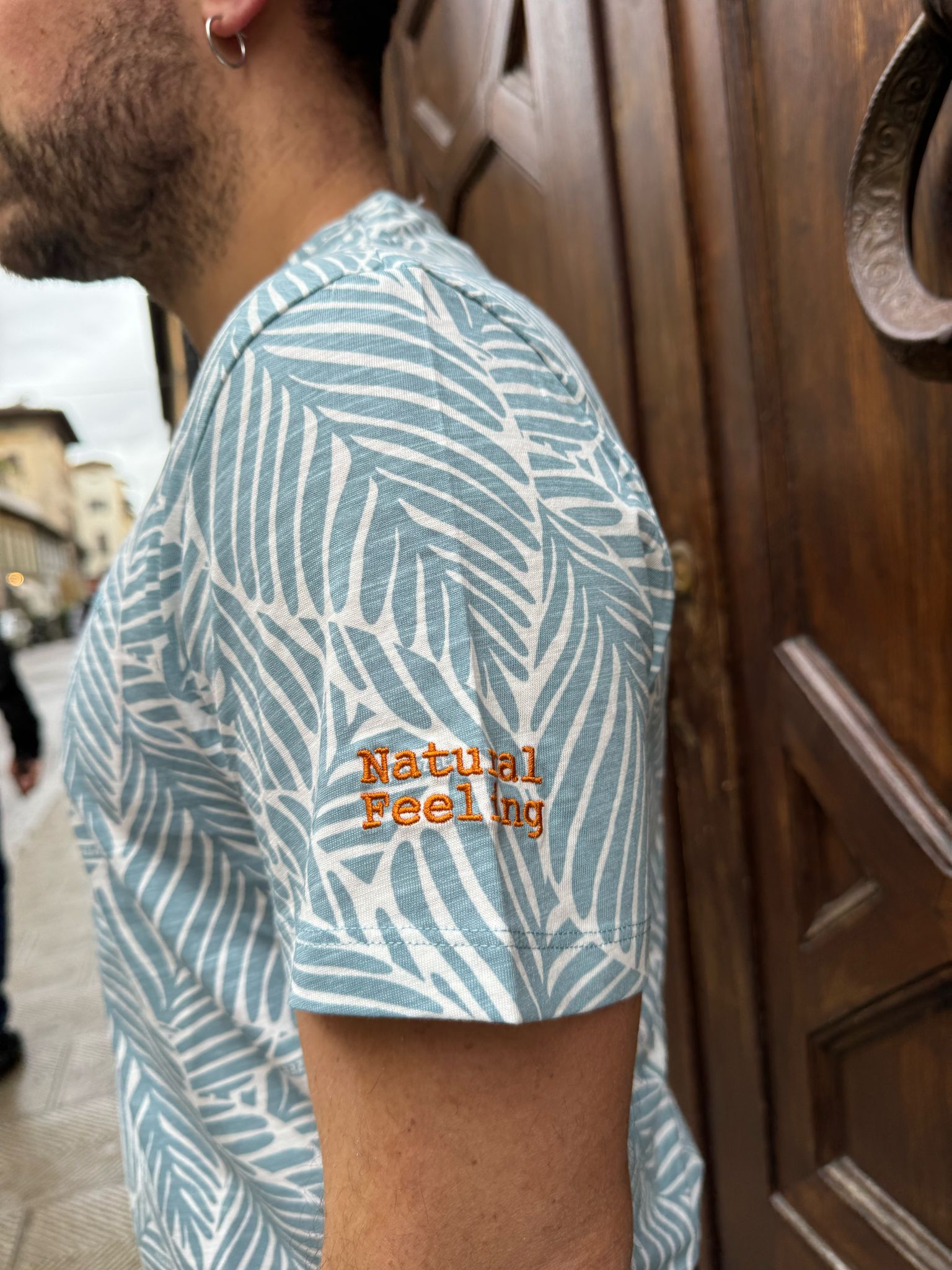 T-shirt Foglia di Yes Zee