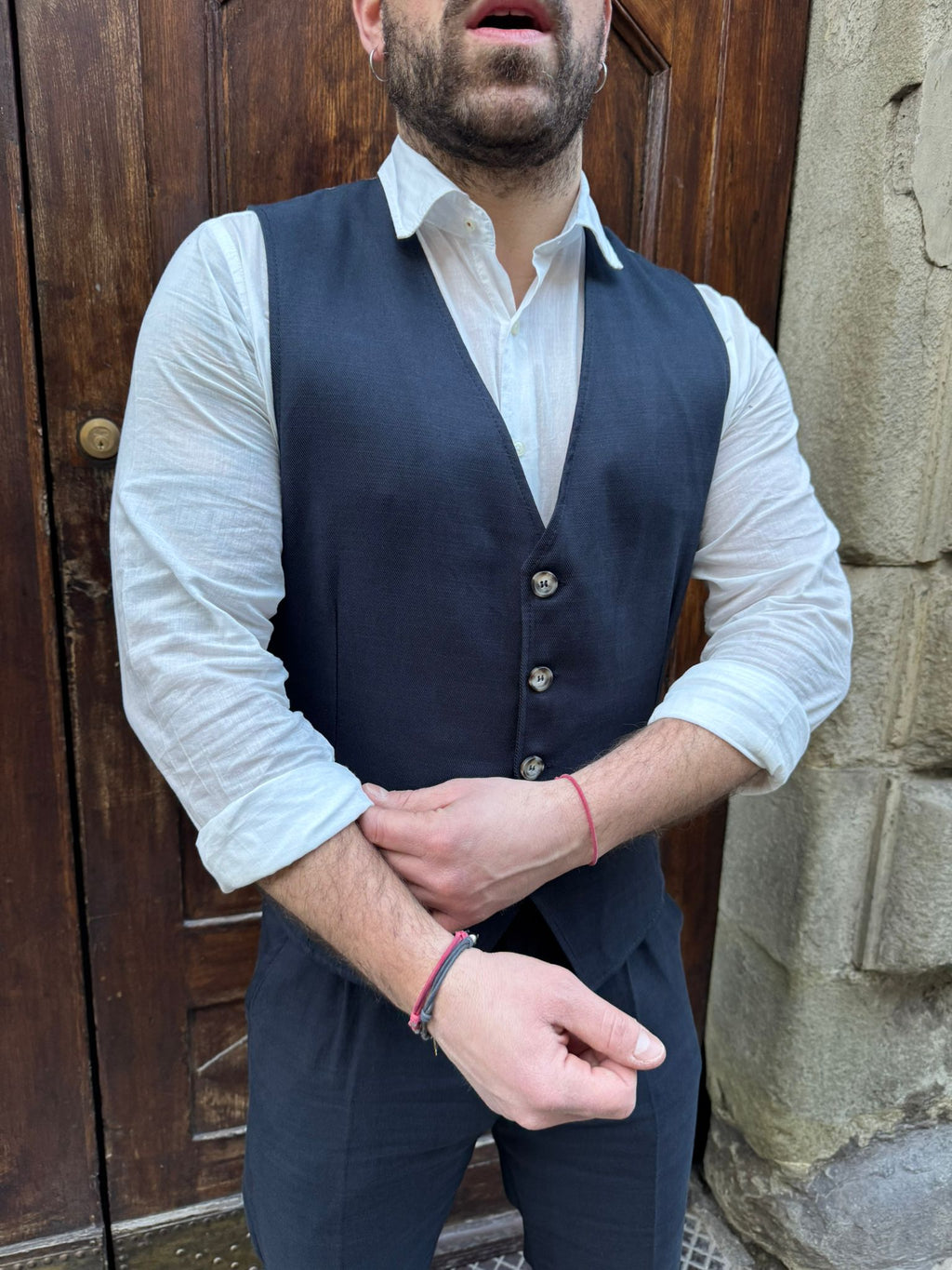 Gilet completo Paris blu
