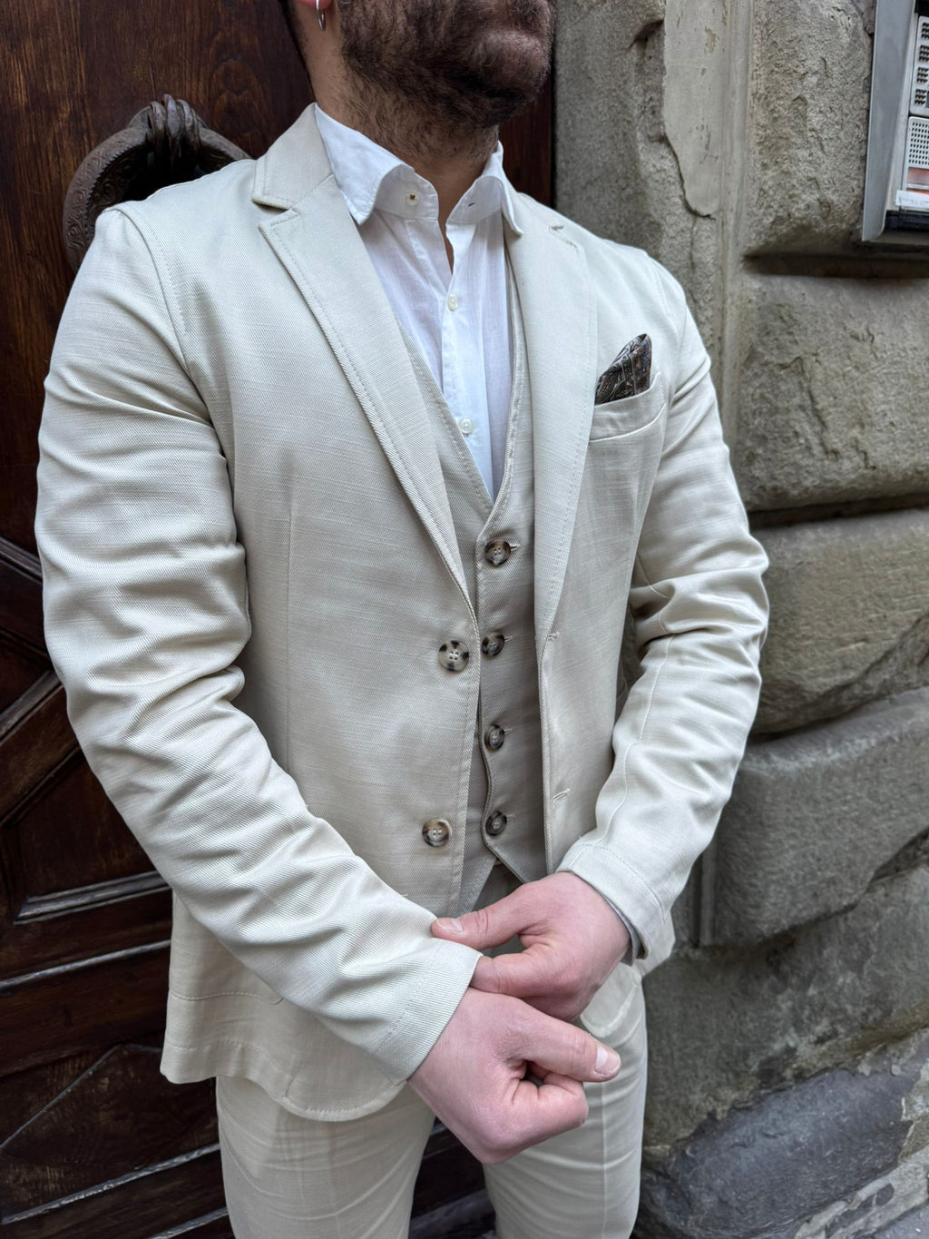 Giacca completo Paris beige